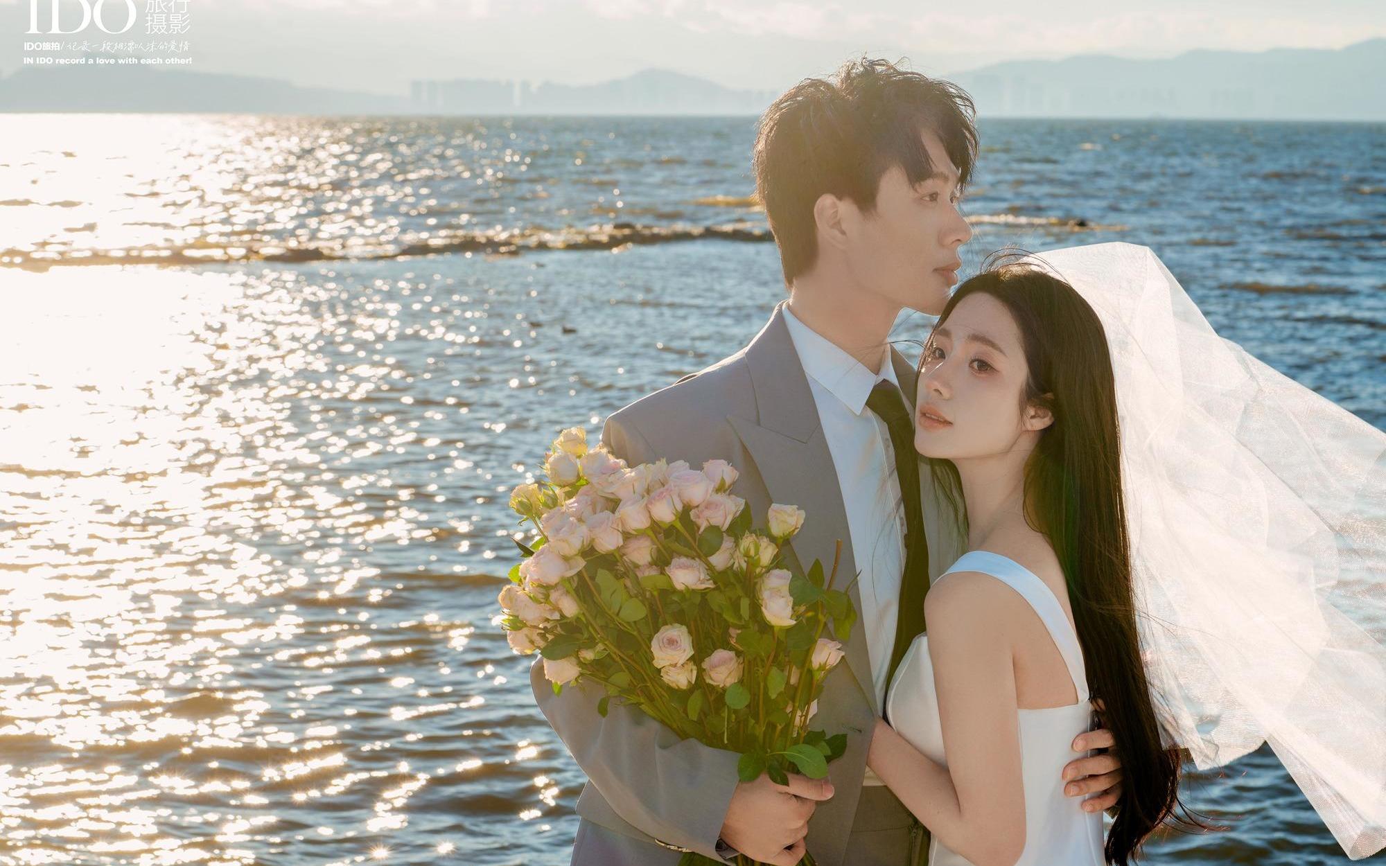 海邊小資文藝風(fēng)婚紗照