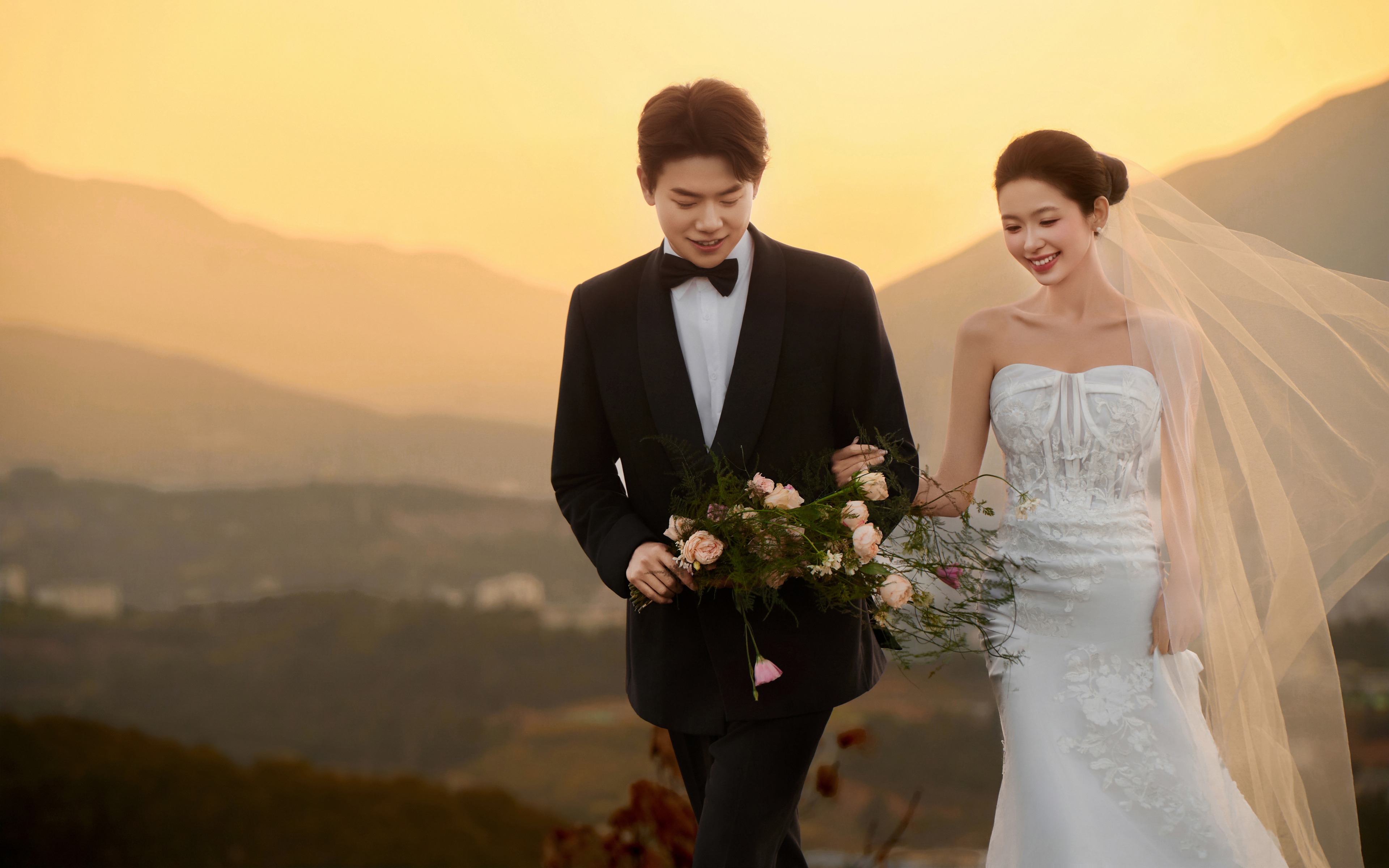 被问爆的云想山夕阳婚纱照！！美得像电影截图🎬