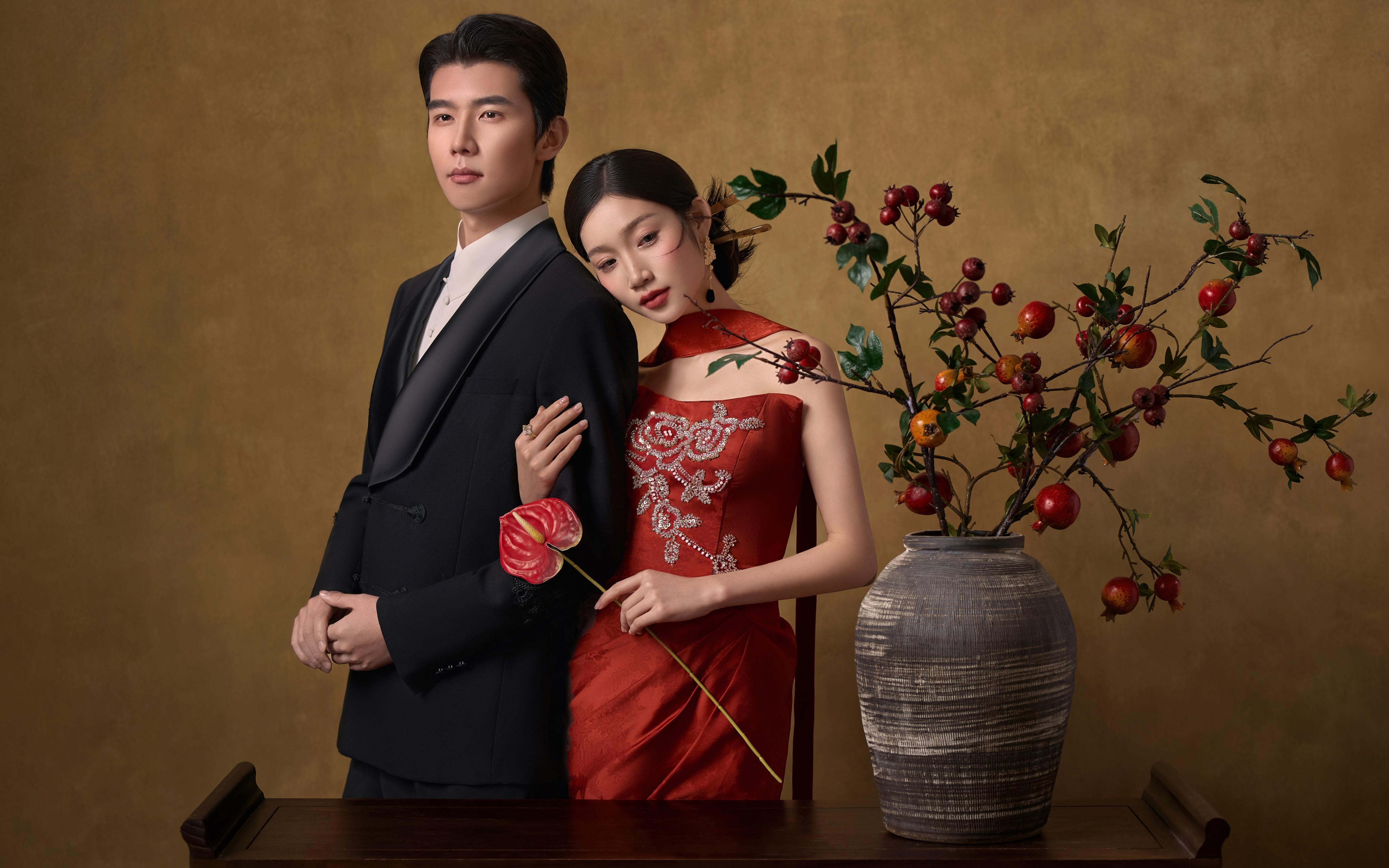 旗袍國風(fēng)婚紗照