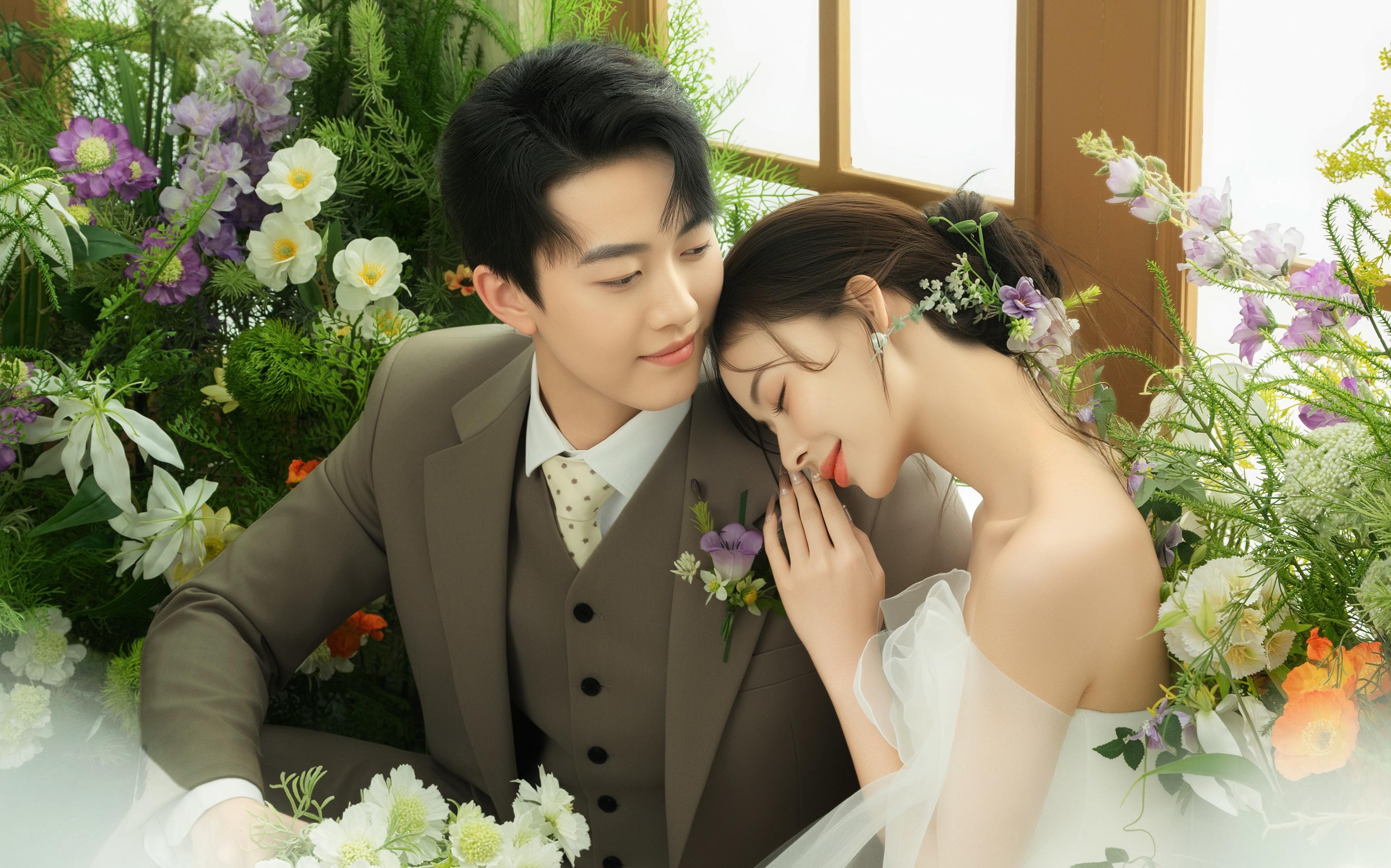 花房白紗，這婚照是春日精靈吧??