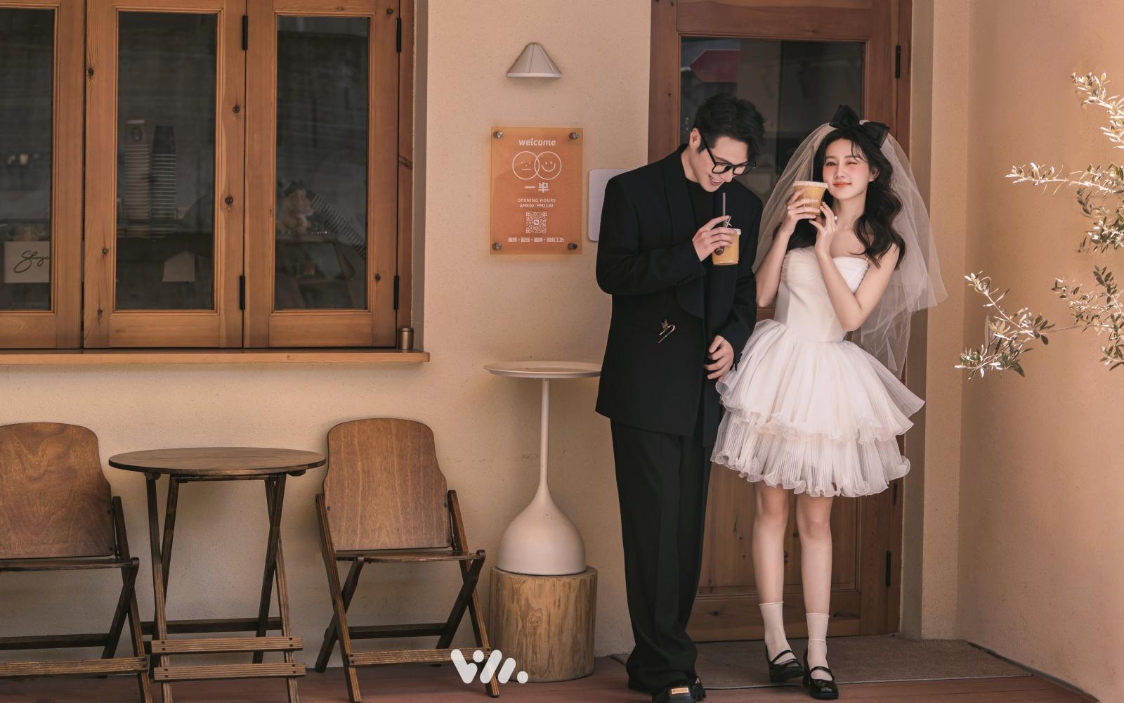 還得是咱00后~高甜韓劇少女的小清新婚紗照