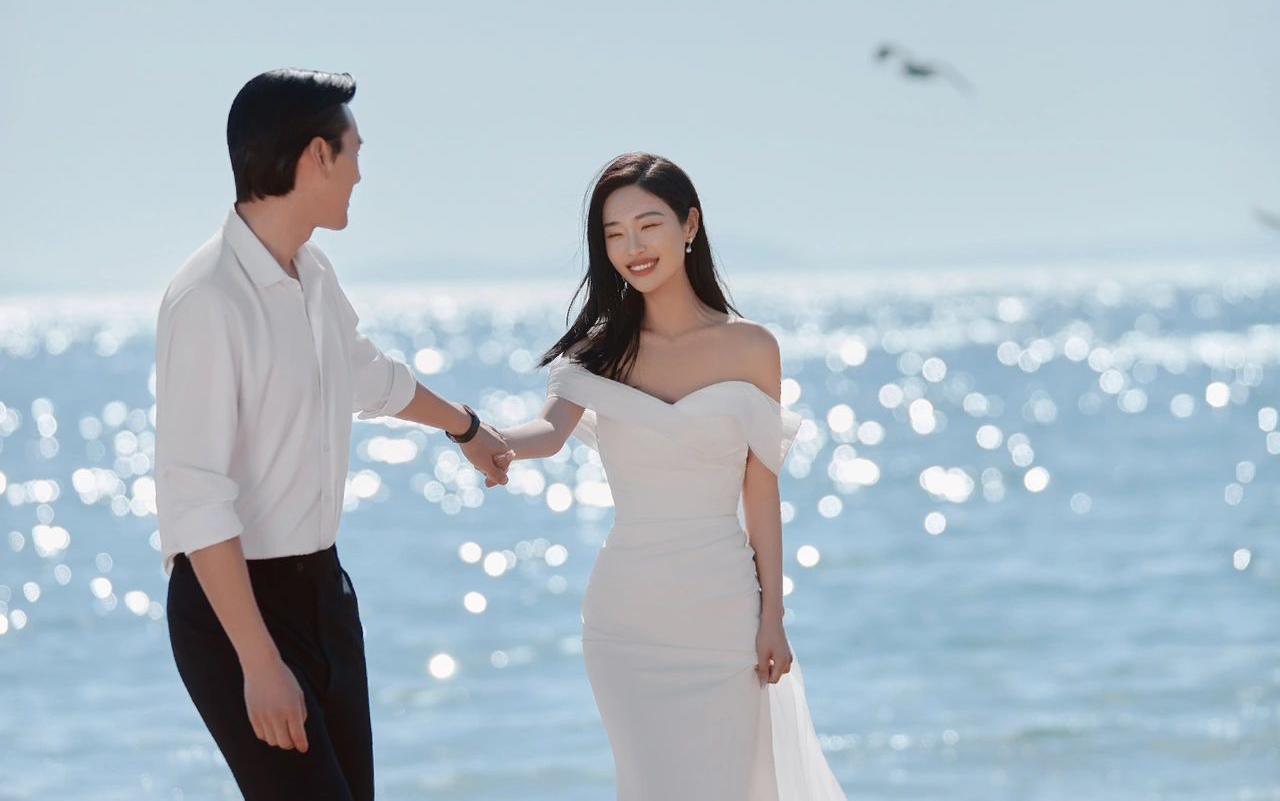 无法抵抗的治愈系海景婚纱照|海边婚纱照