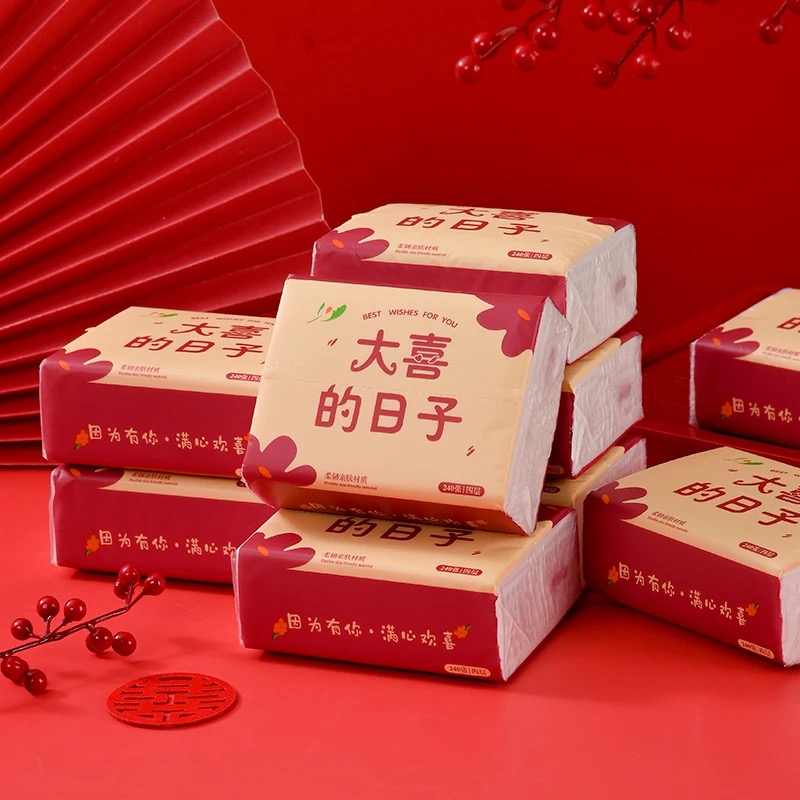 【紙杯/紙碗/紙巾/筷子/桌布】婚宴一次性餐具套裝