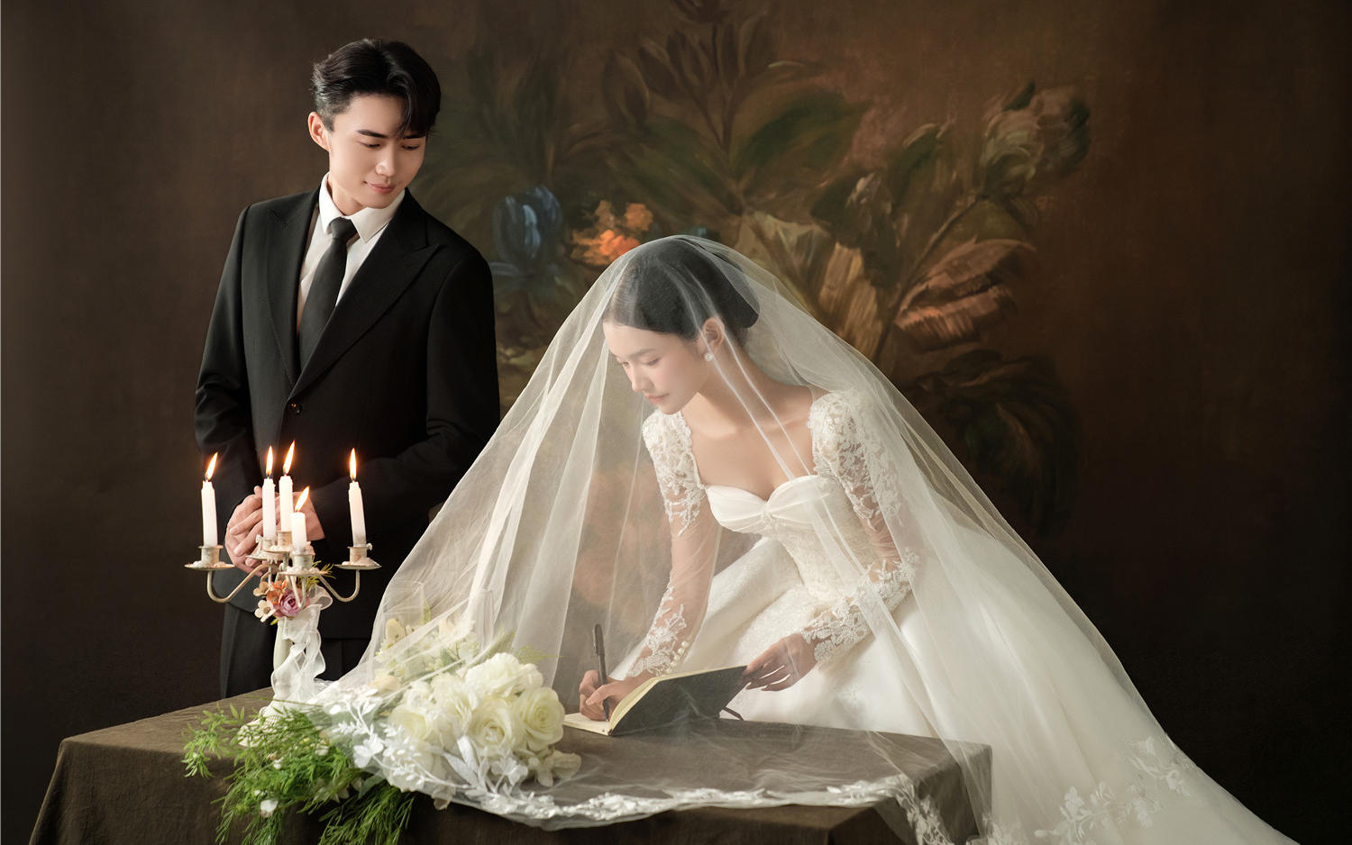 【西北龙摄影研发】婚礼的誓约复古婚纱照