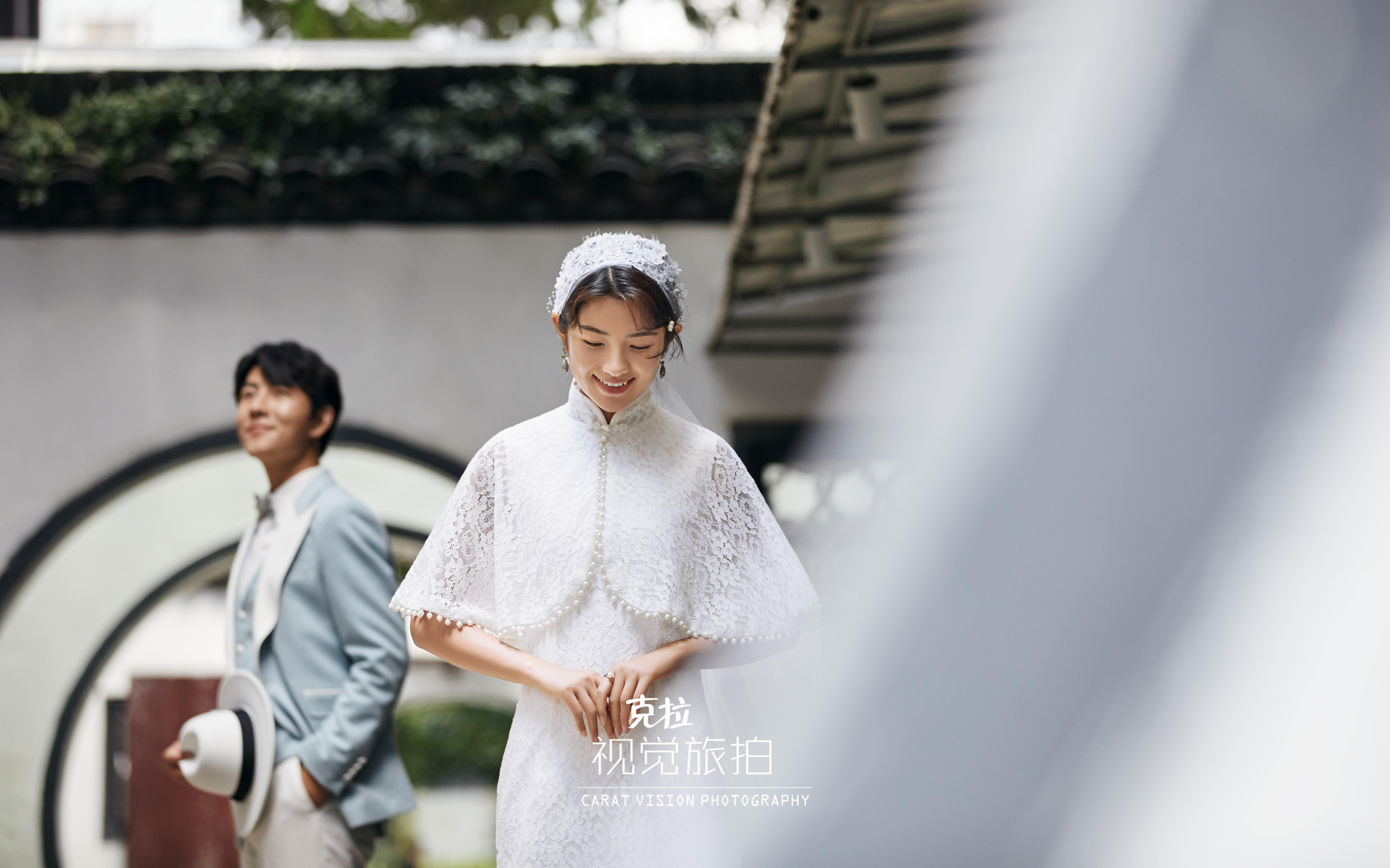 受不了了??園林婚紗照怎么能美成這樣