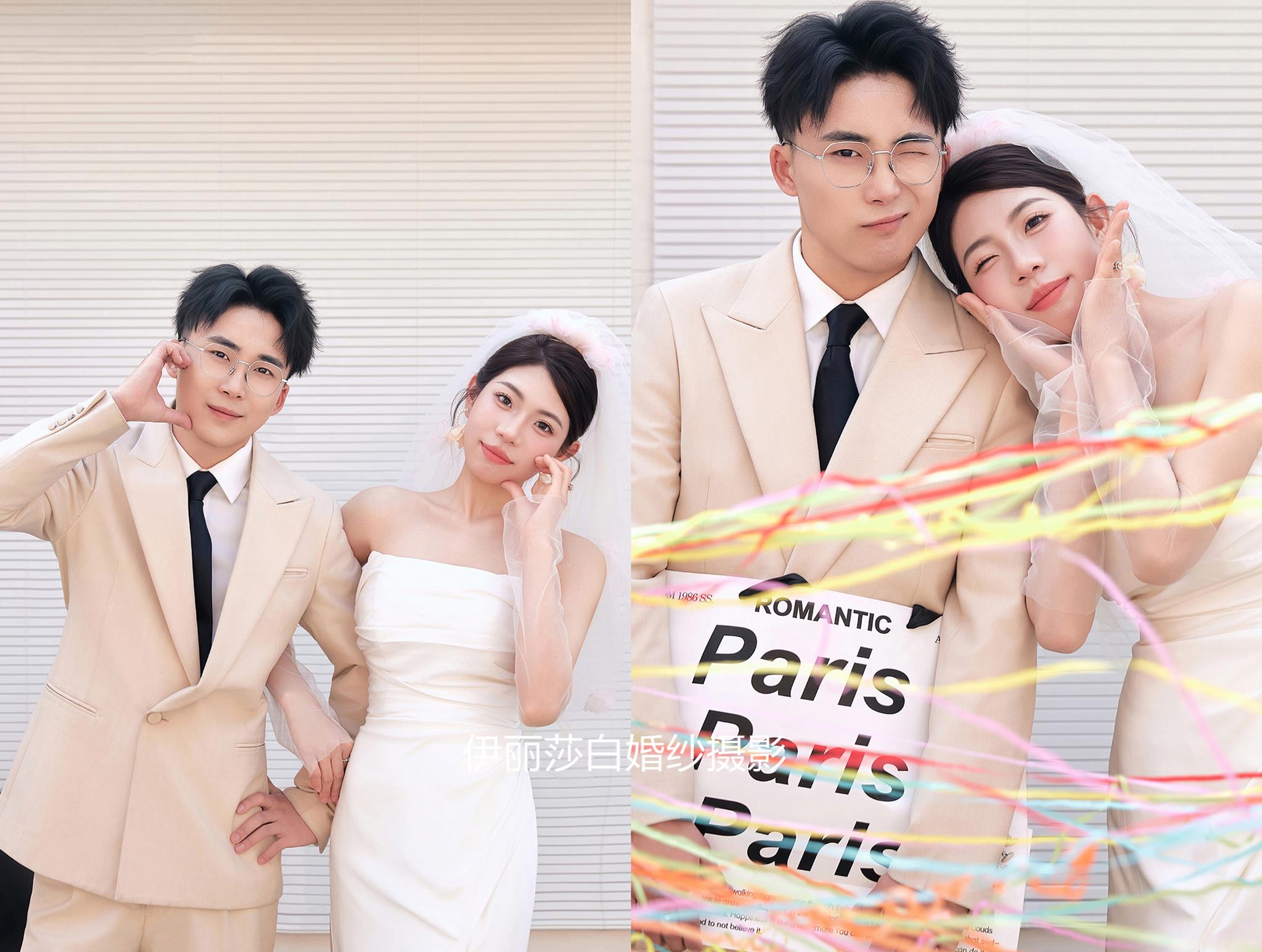 拍婚紗照3888套餐有跟妝+秀和+禮服 