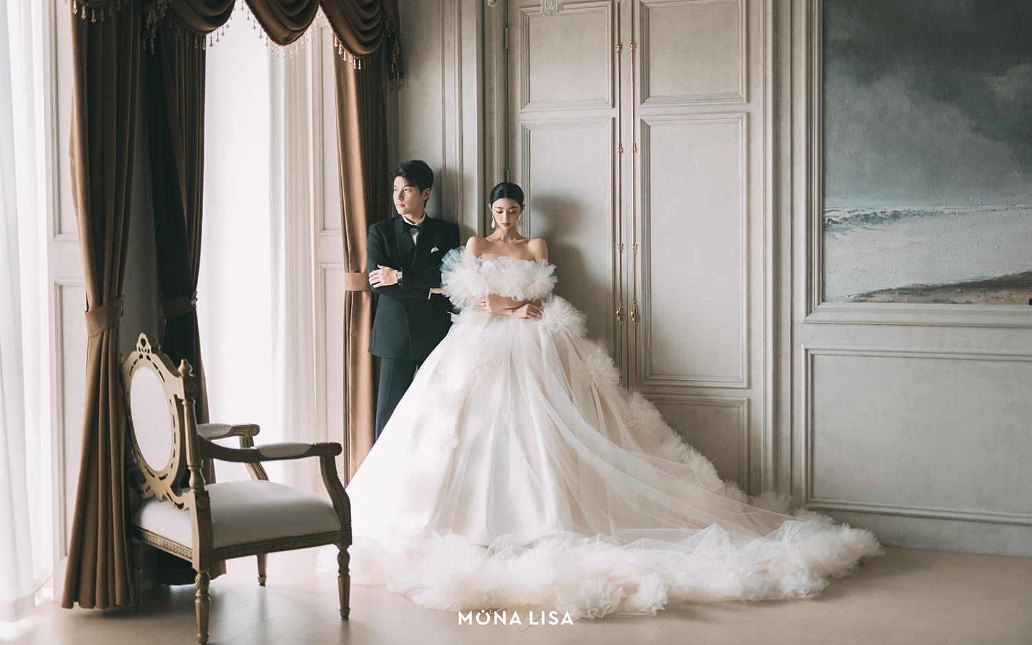 備婚女孩必看！這樣的蕾絲主紗婚紗照才好看