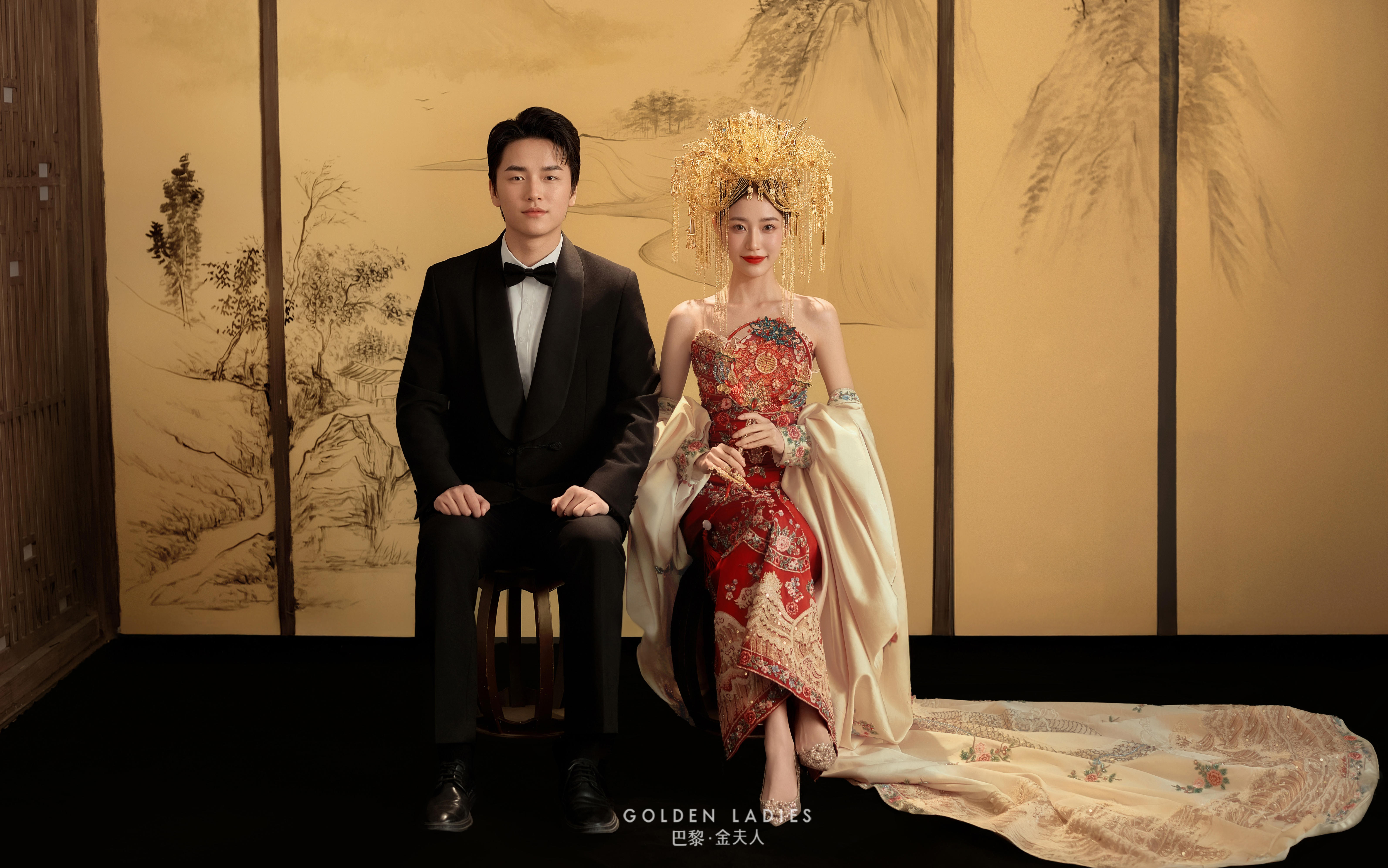 结婚必拍！！全家都爱的新中式浪漫婚纱照巨甜