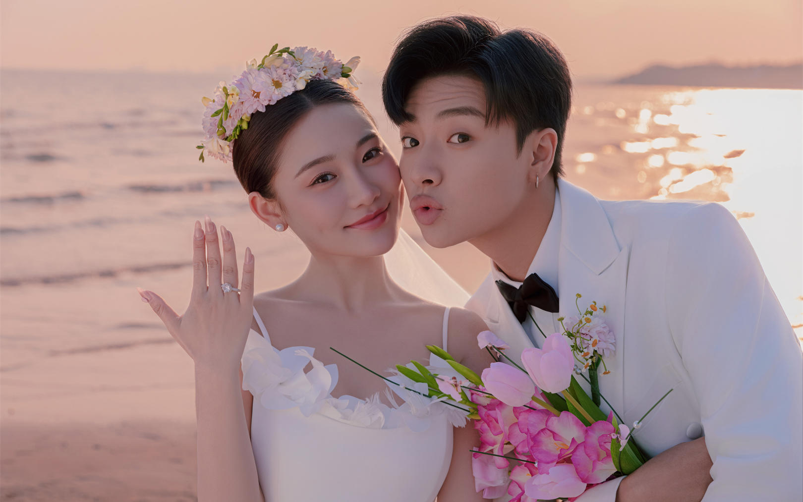 夕陽氛圍感靈動(dòng)海景