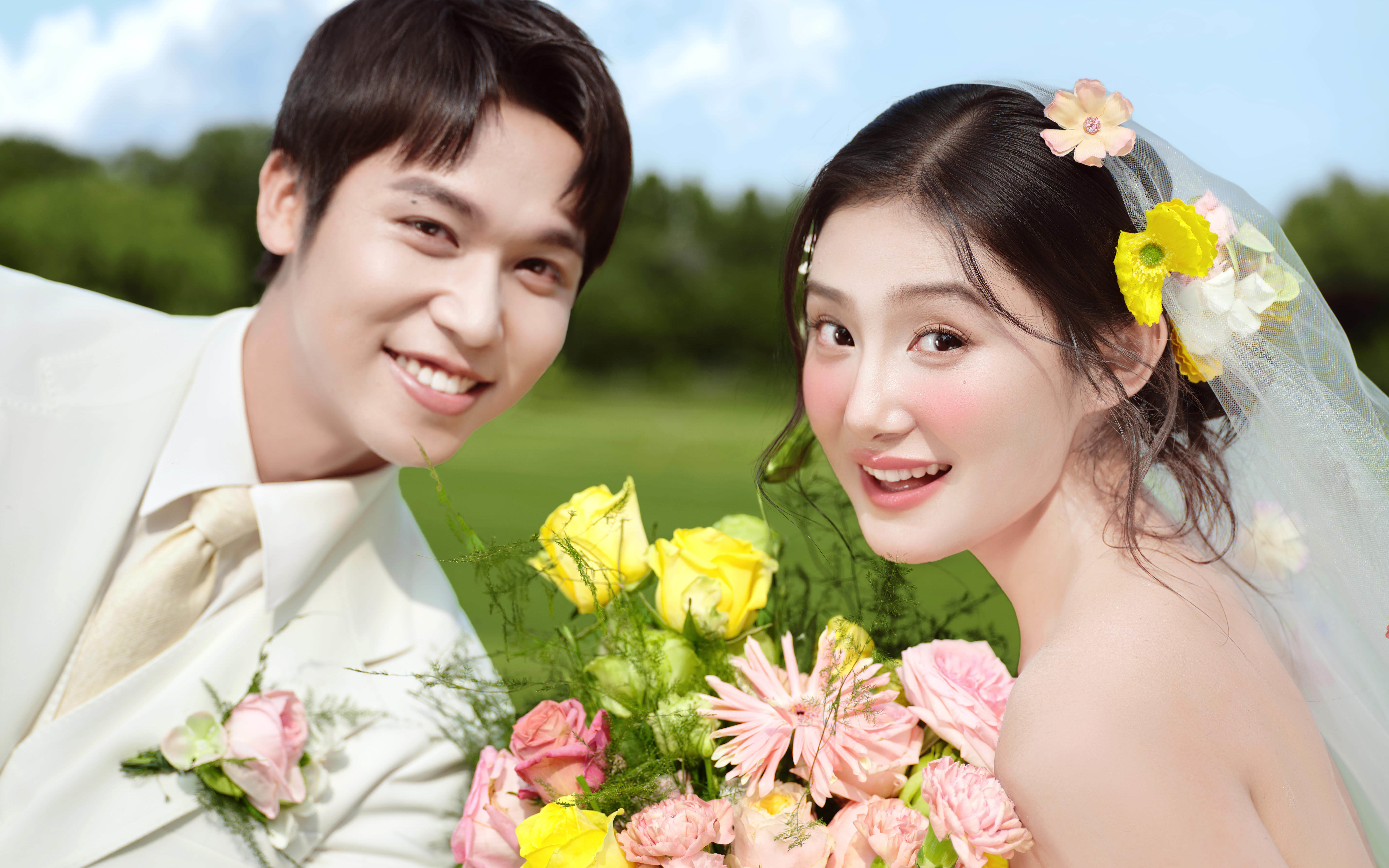 蝶恋花朝/把绿野仙踪穿在身上花精灵婚纱照