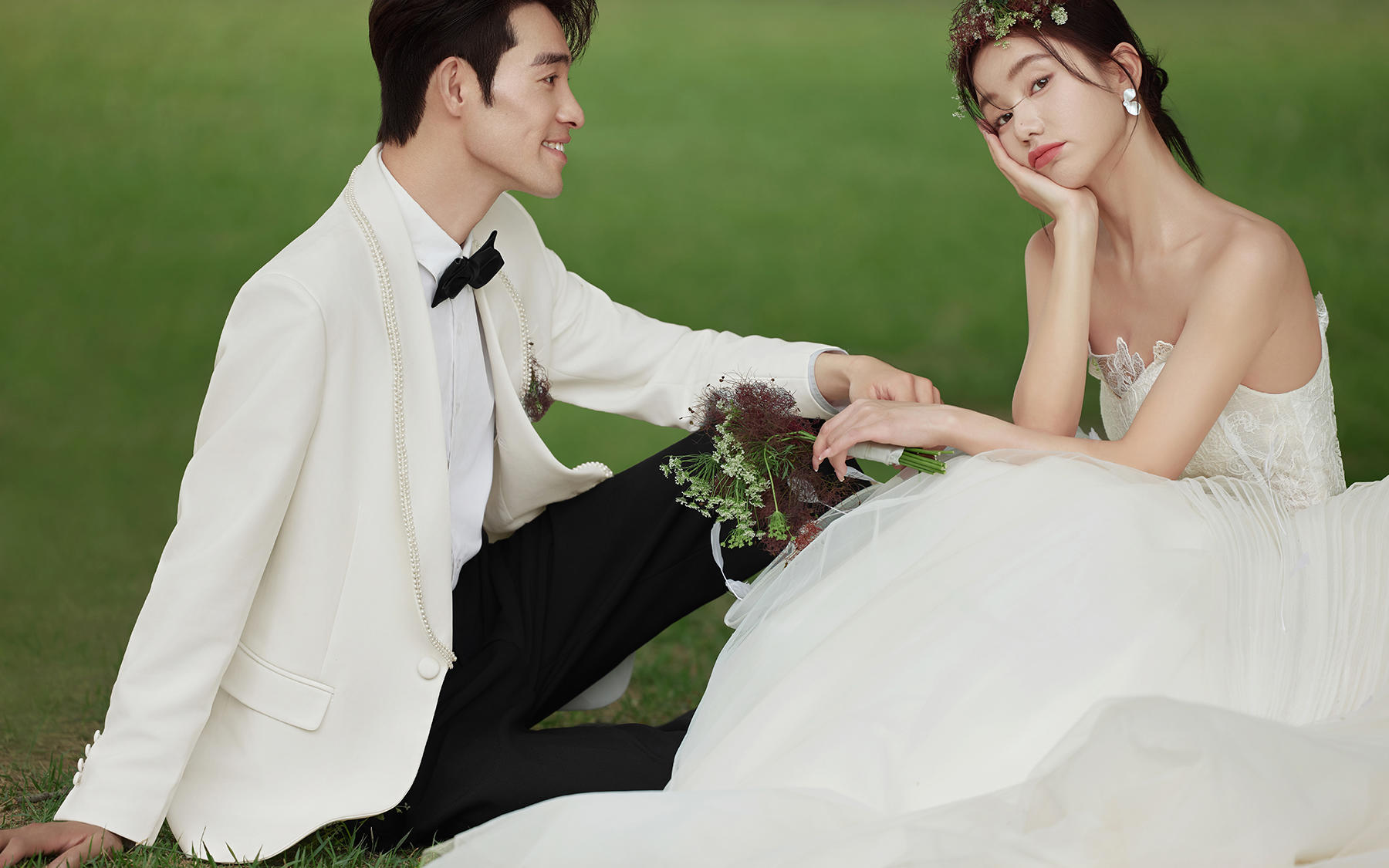【草坪浪漫】外景草坪森系婚紗照