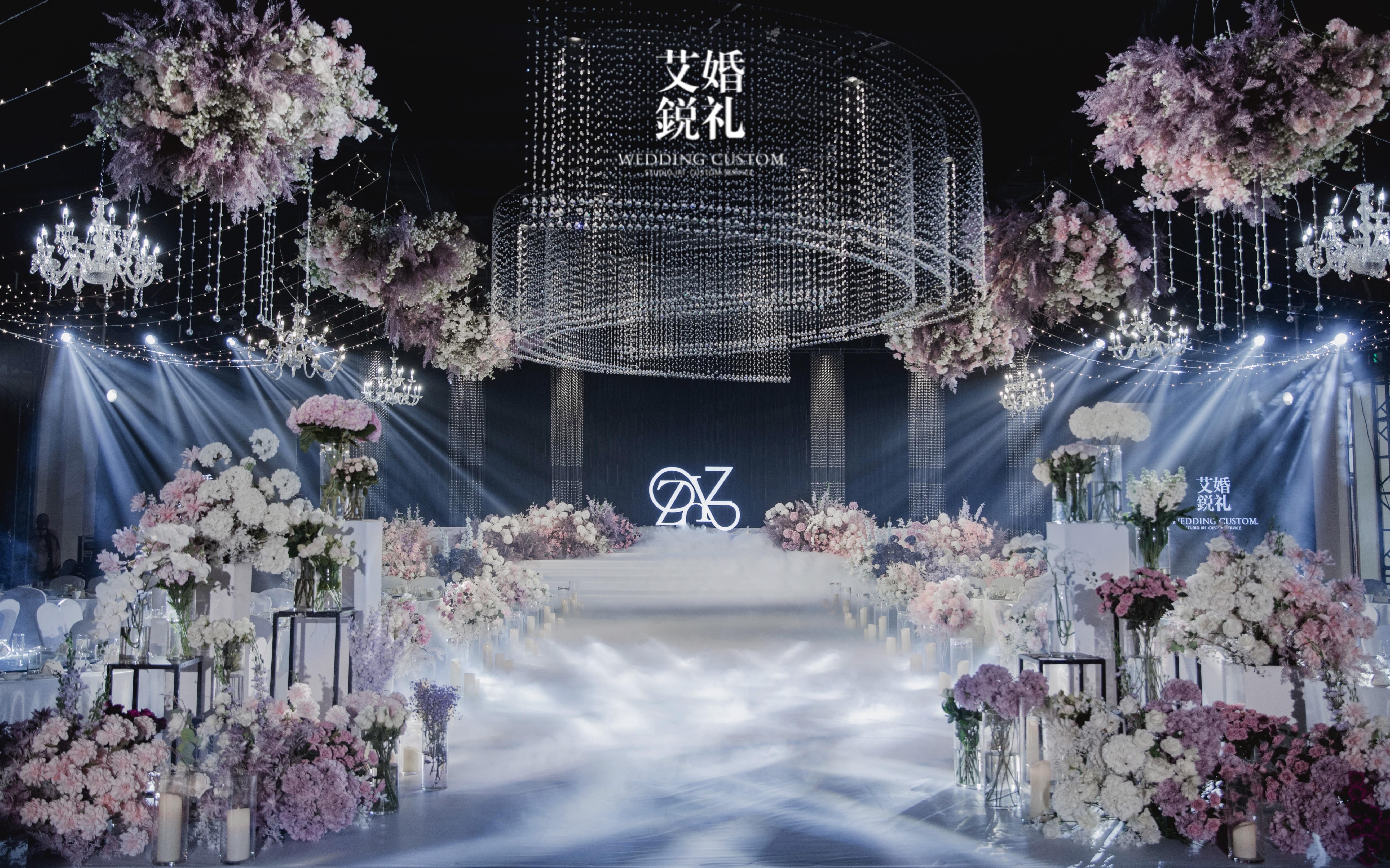 大宴会厅水晶定制高级婚礼