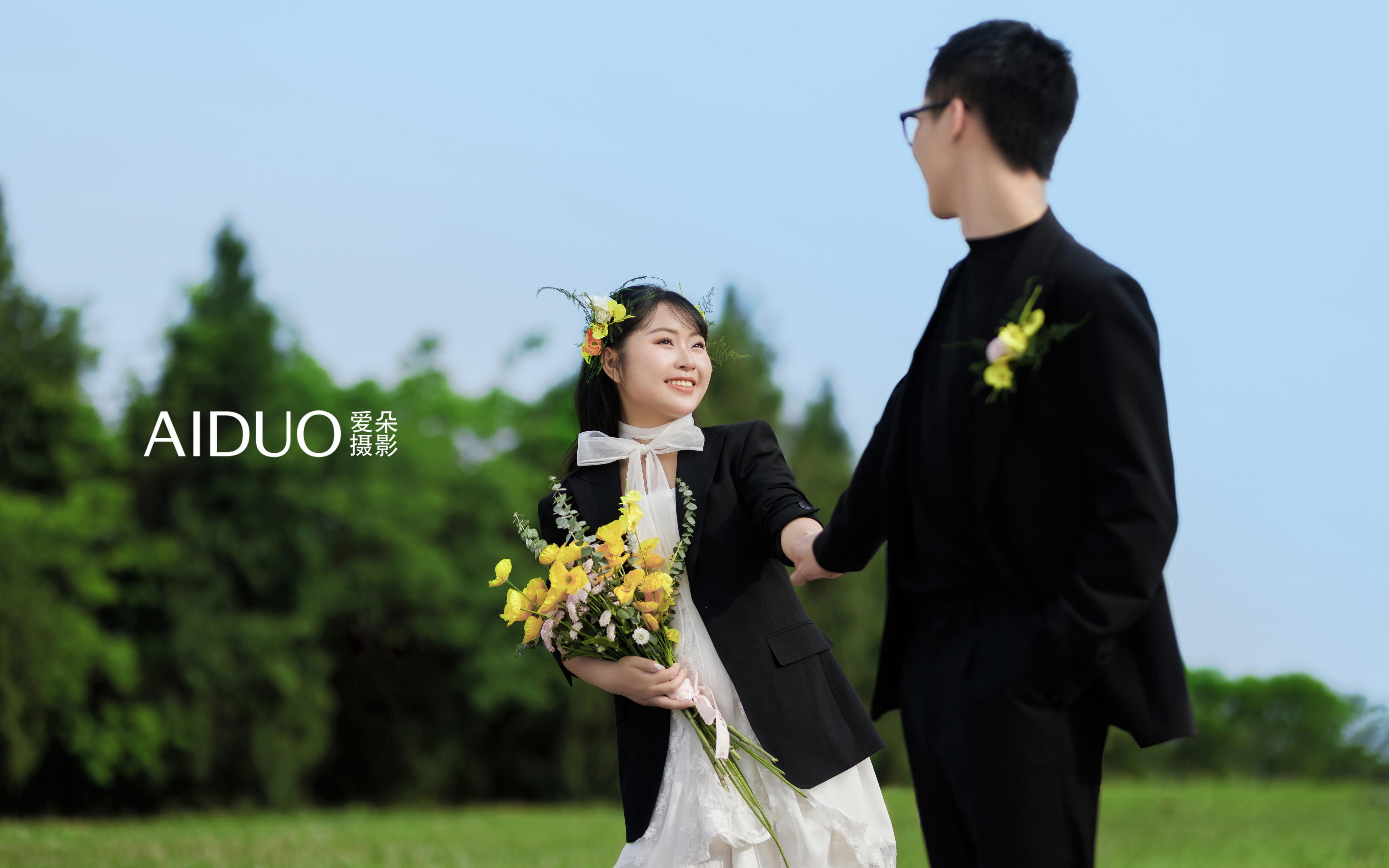 小众森系草坪婚纱照❗把爱情写进大自然🌿
