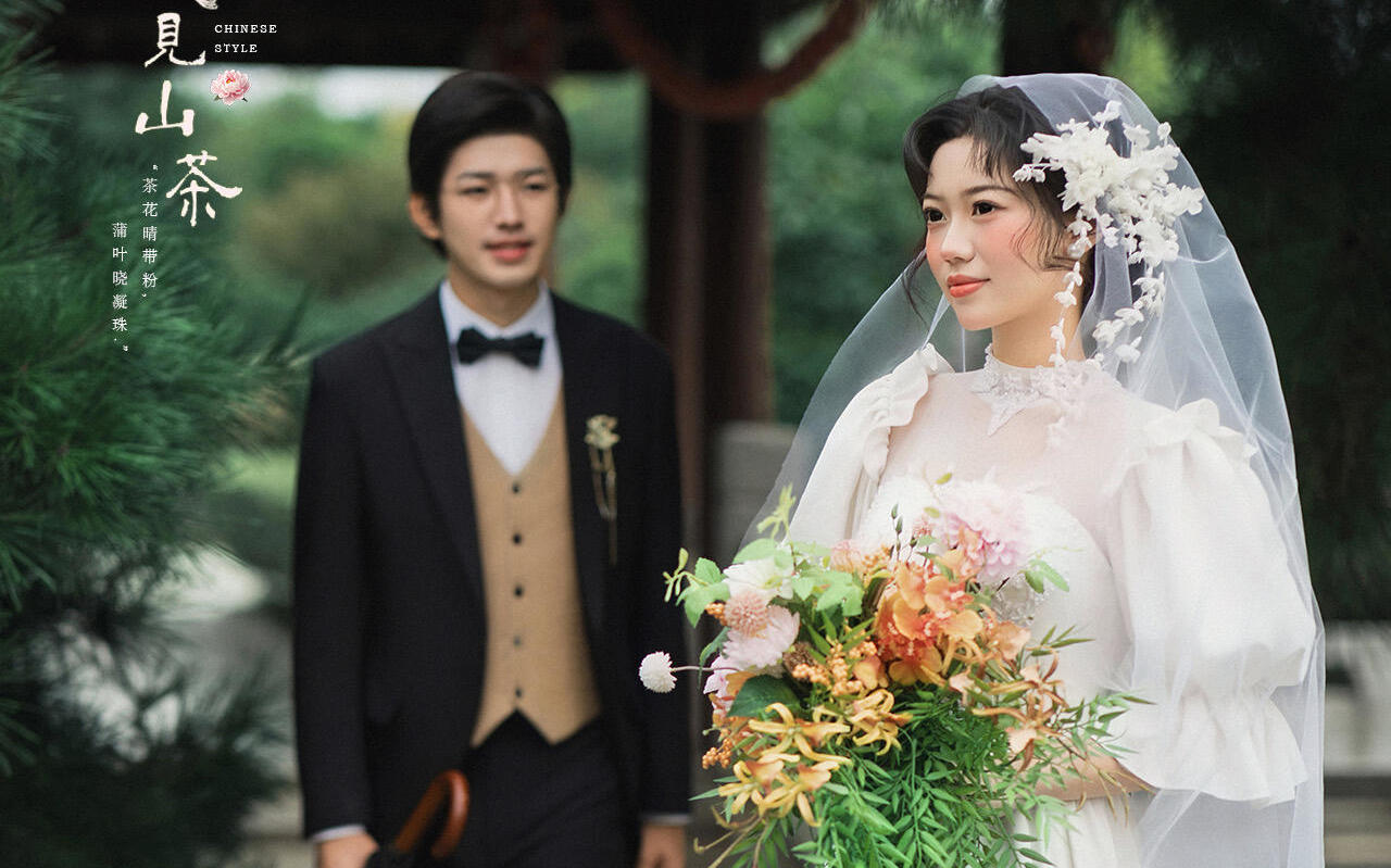 當民國風遇上園林婚紗照 溫婉詩意好浪漫