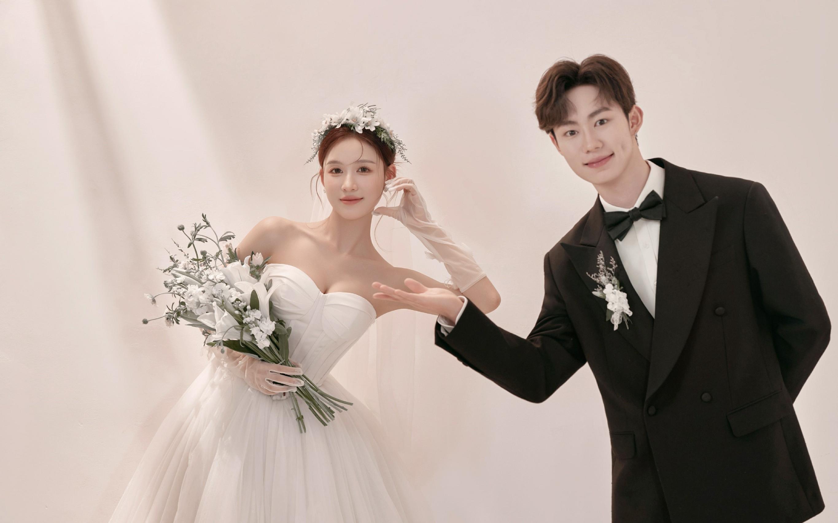 甜嬉白紗婚！質(zhì)感絕絕子??