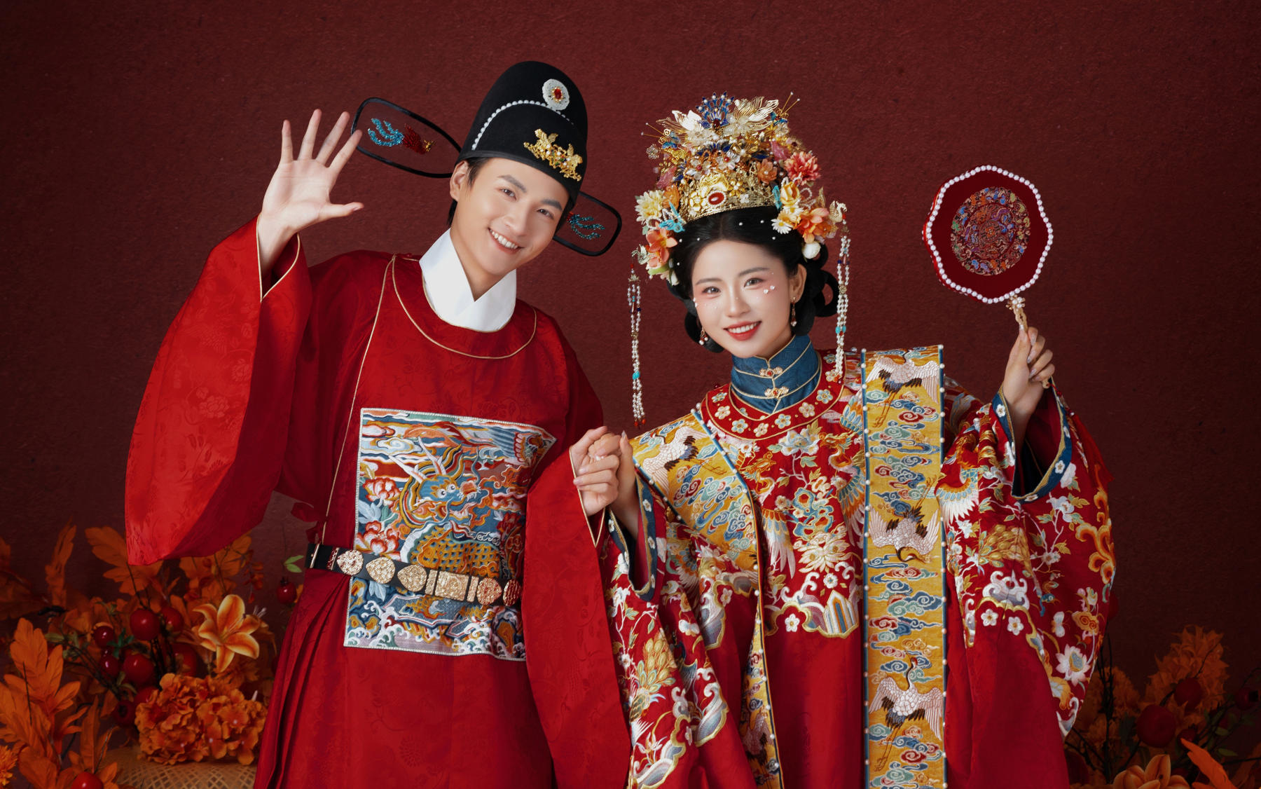 东方美学永不过时❤国风汉服婚纱照太显贵辣