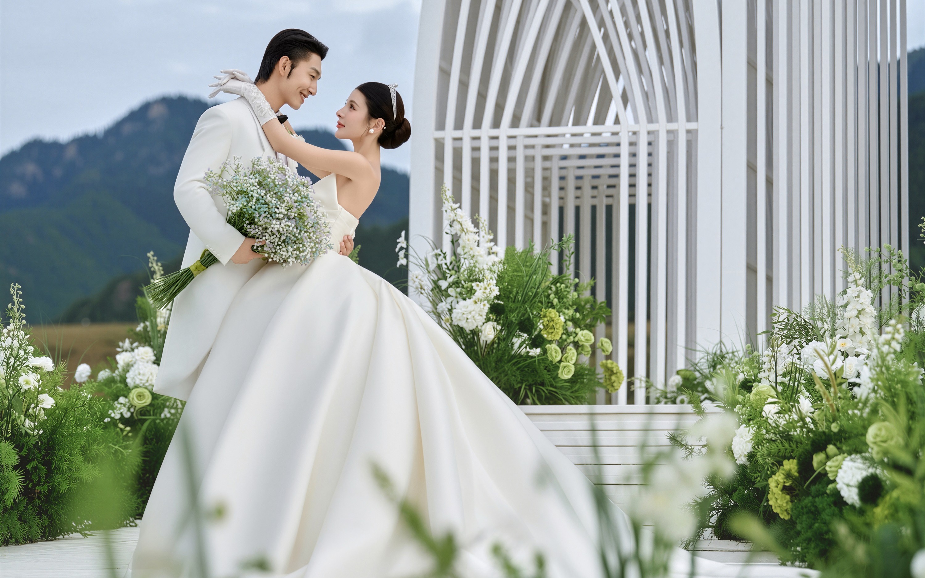 山林旷野，定格婚礼浪漫时刻