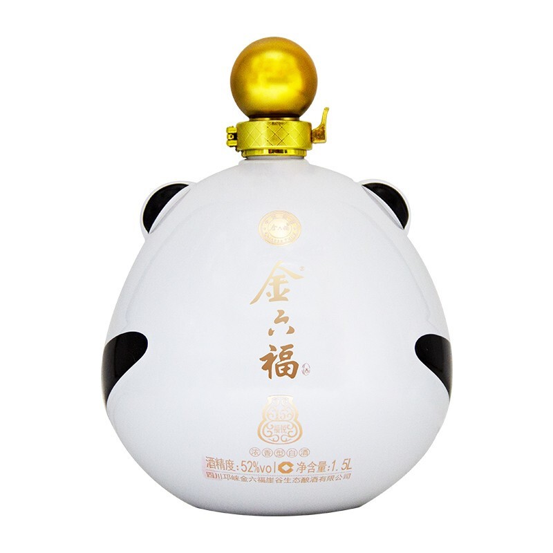 金六福熊猫酒 52度 1.5L