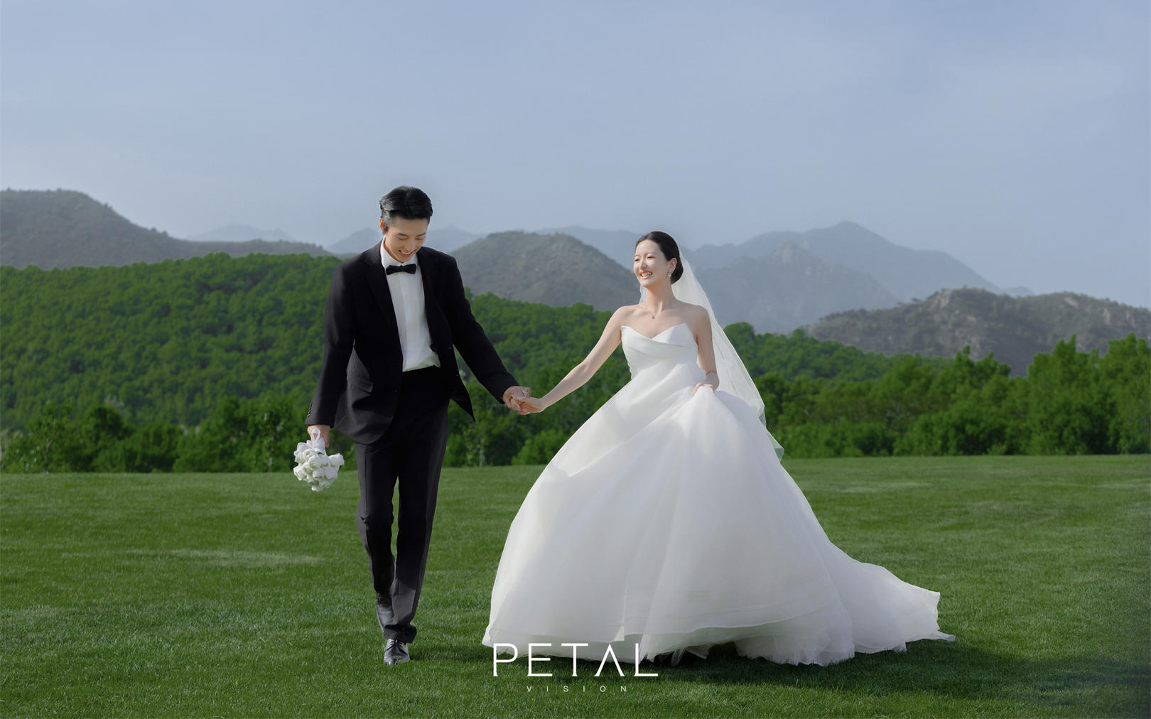 花瓣摄影•山顶绿地婚纱照