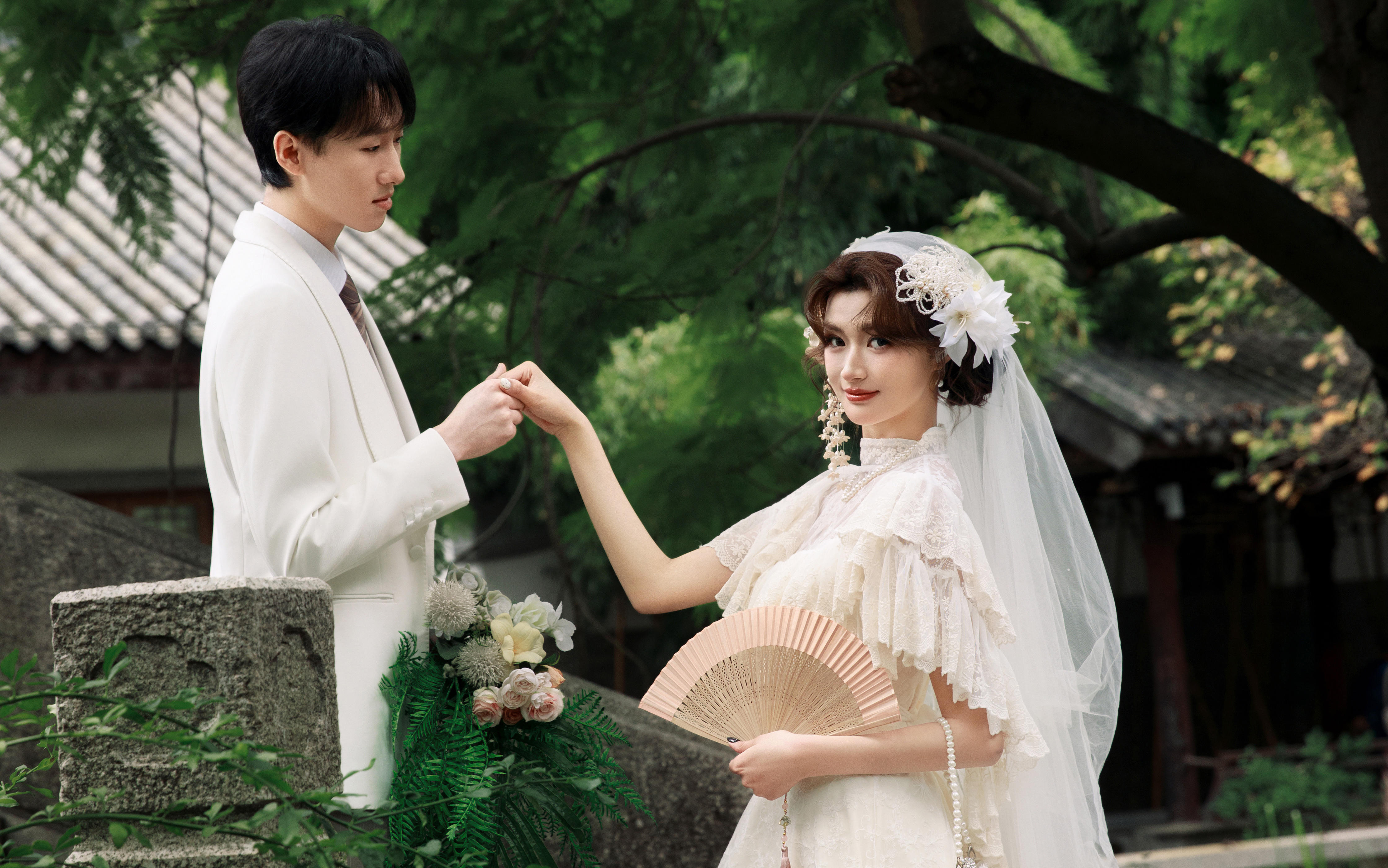 民国园林风婚纱照