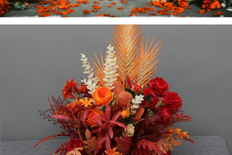 新款婚庆仿真花尤加利盆花路引花舞台花