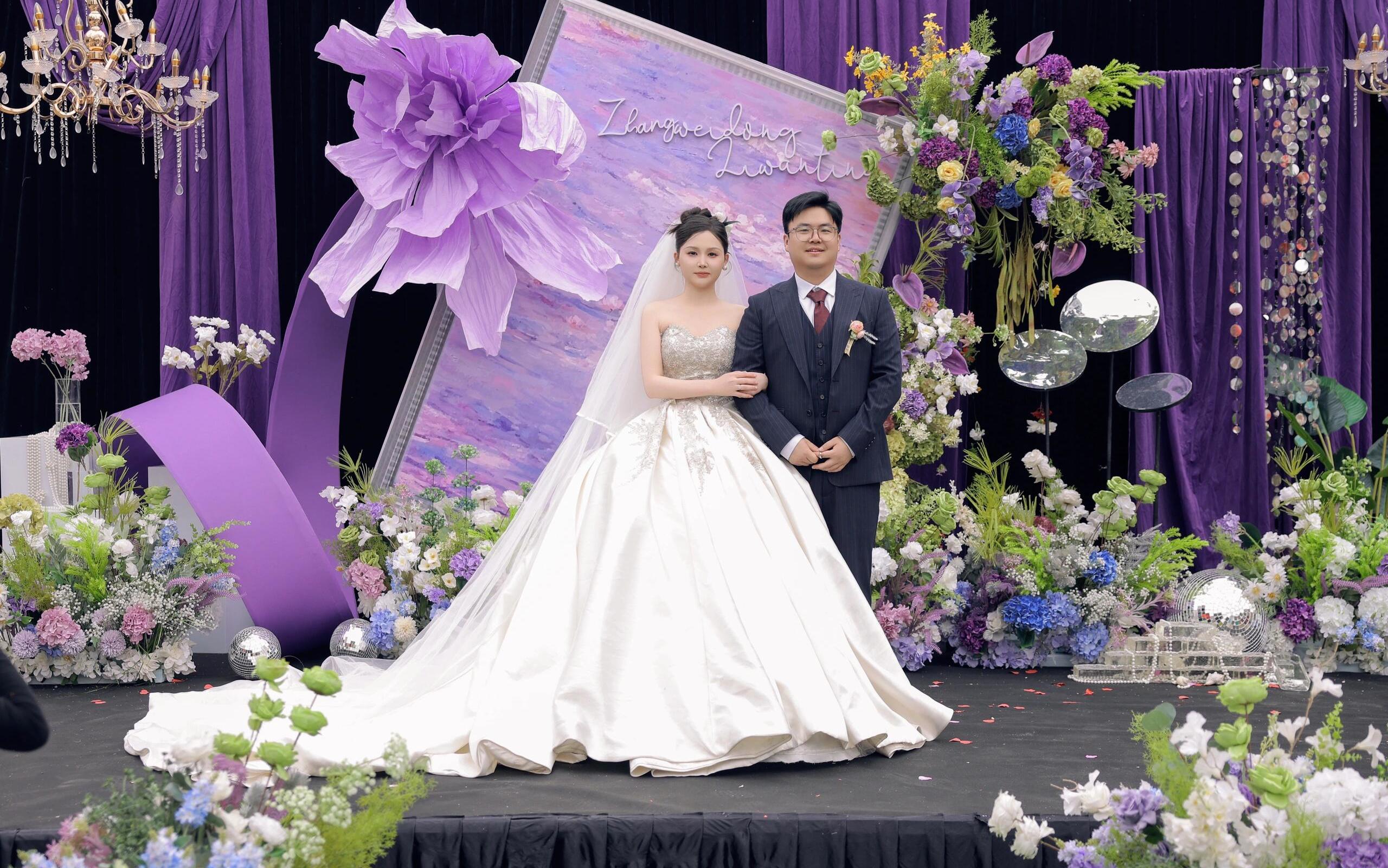 【紅妝】農(nóng)村家門口紫色系婚禮