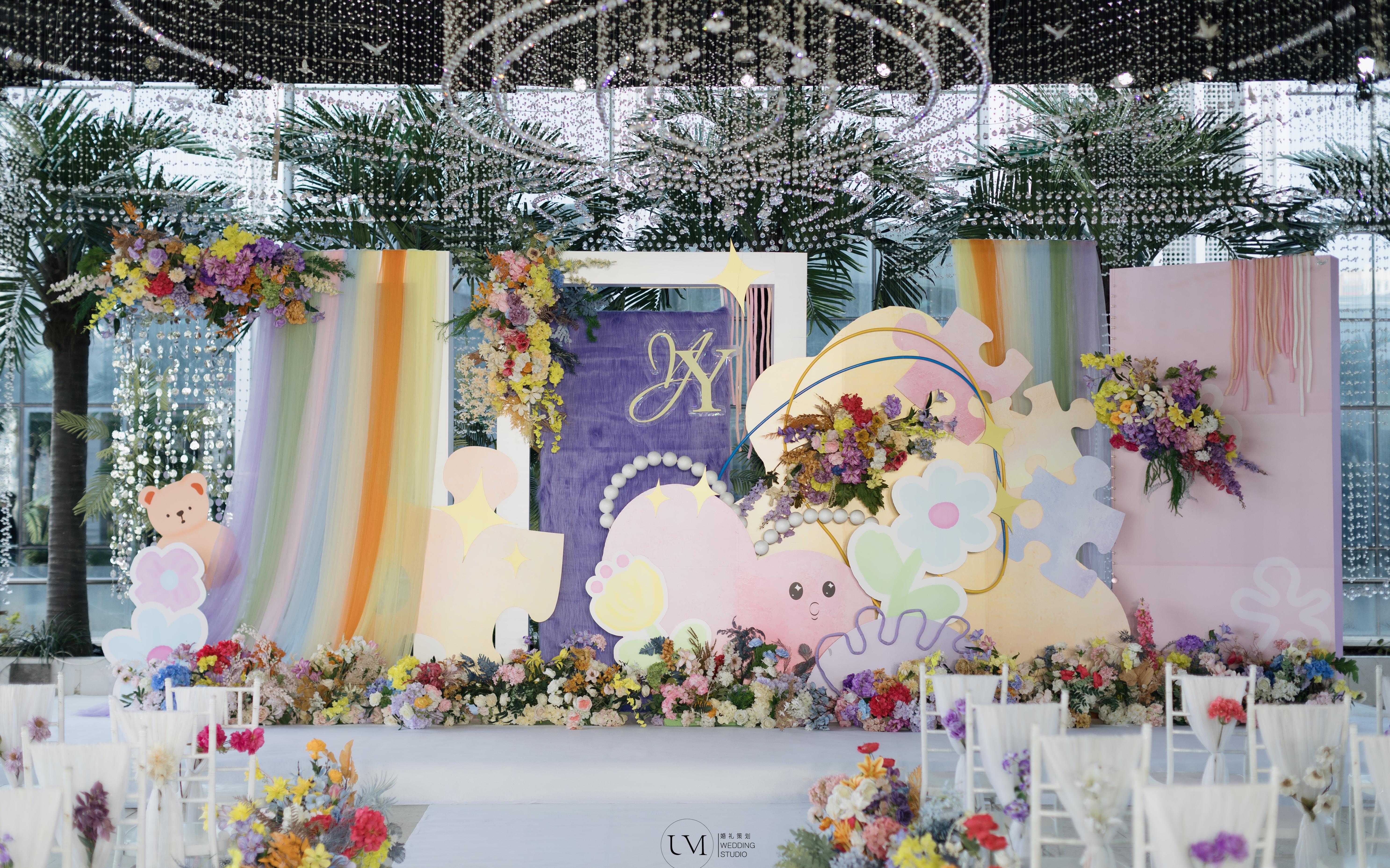 【UM婚禮】大田瑞斯麗五樓頂樓露臺(tái) 馬卡龍配色