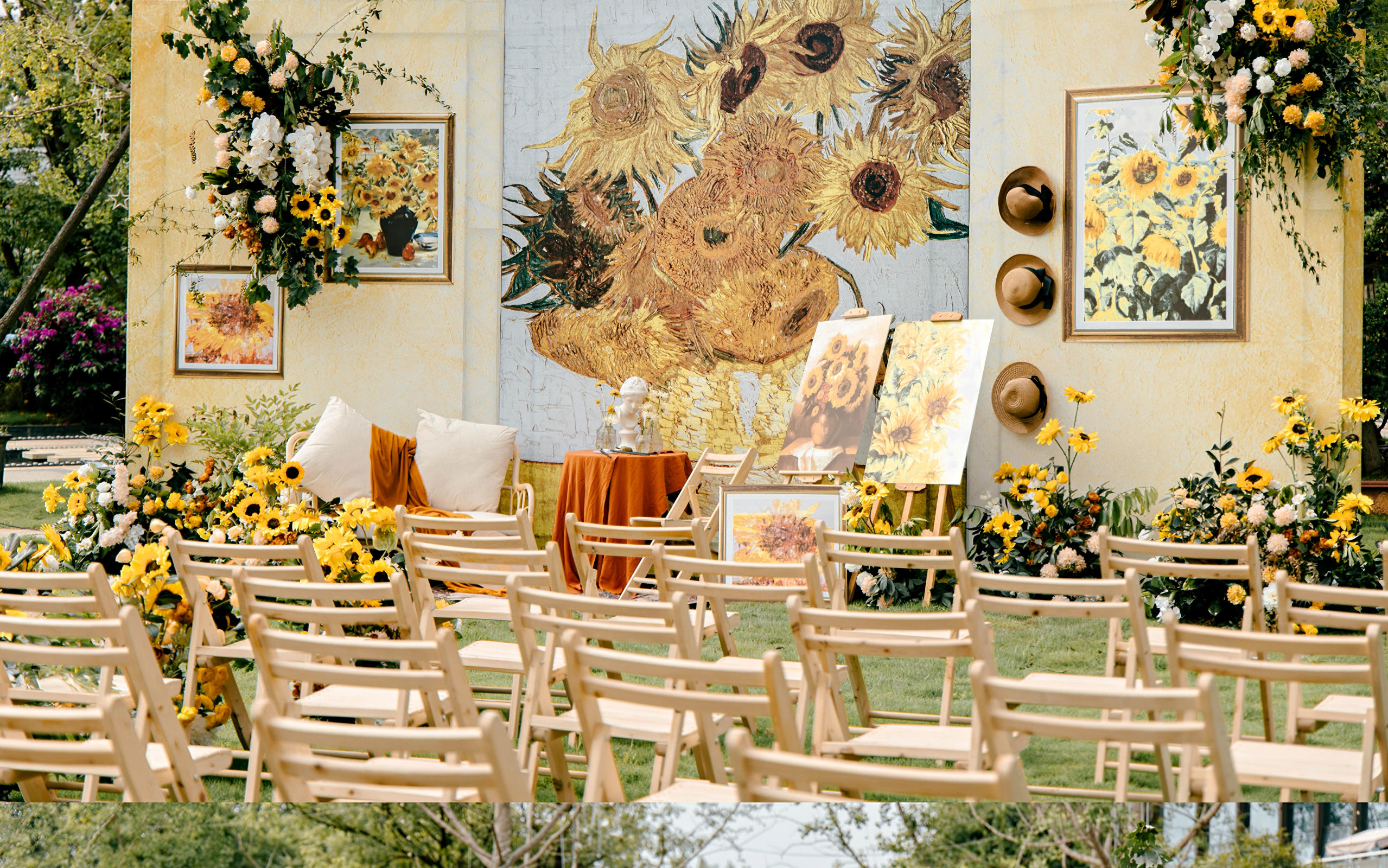 梵高向日葵主题婚礼