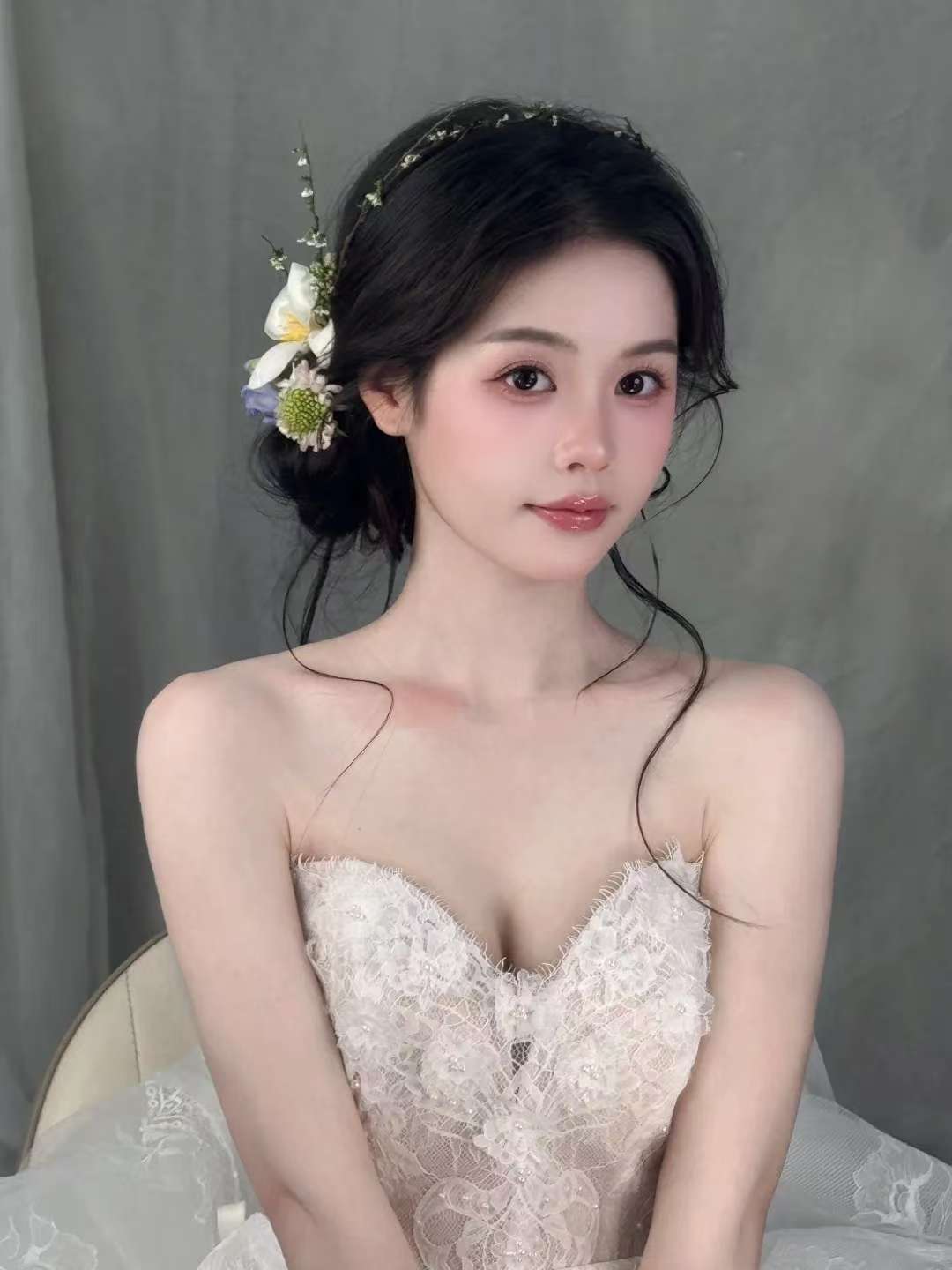 【白芷婚纱】法式公主风主纱造型