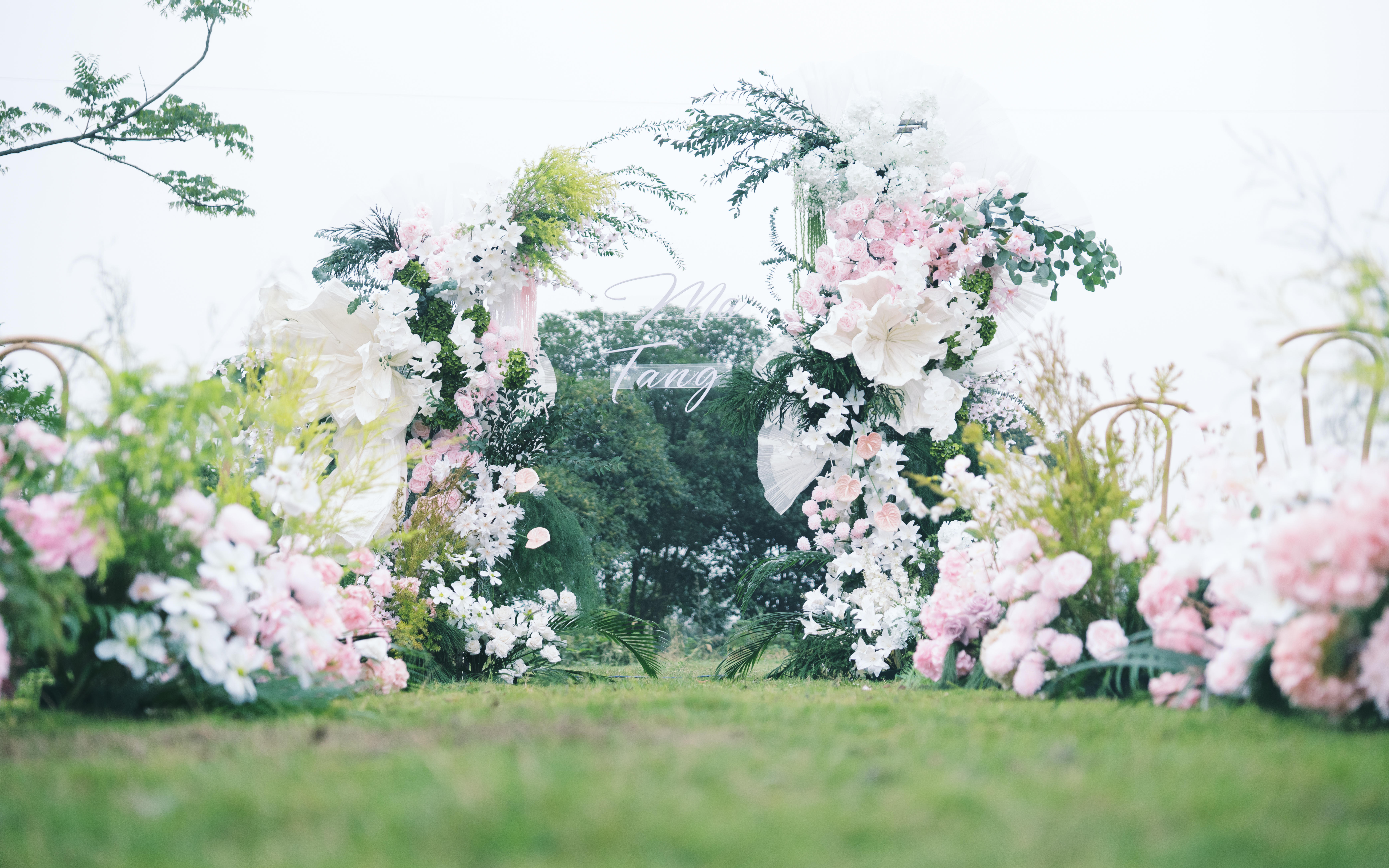 戶外婚禮丨陽光微風   一切都如愿美好
