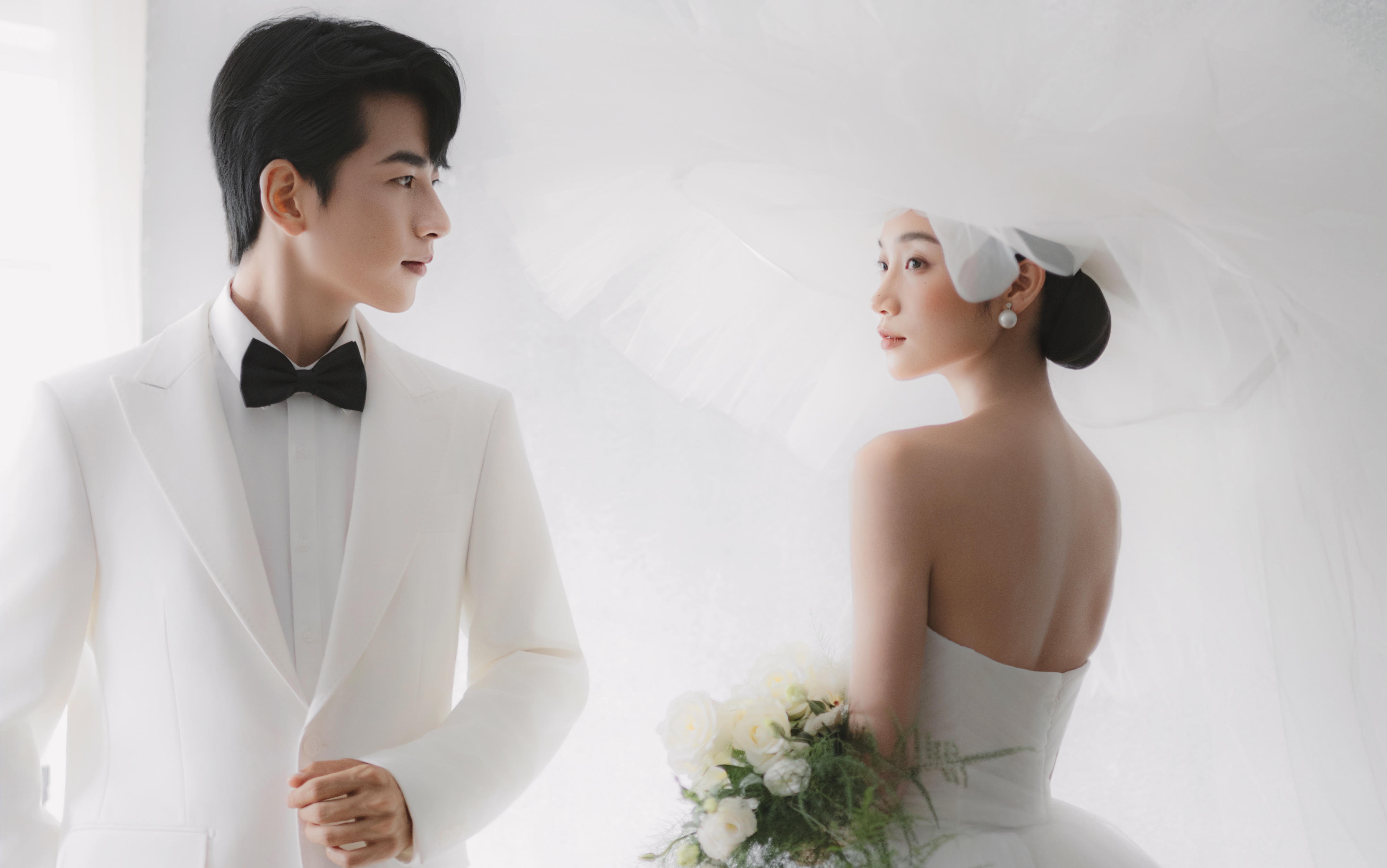 室內(nèi)韓式主紗婚紗照｜把溫柔拍到完滿