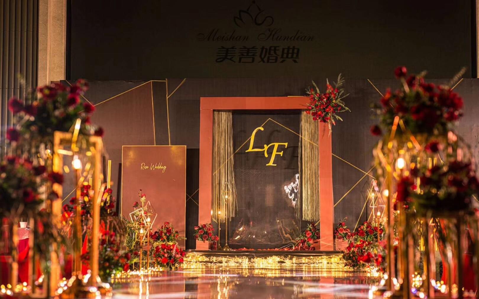 美善婚典/阿克苏婚礼定制  红黑婚礼定制