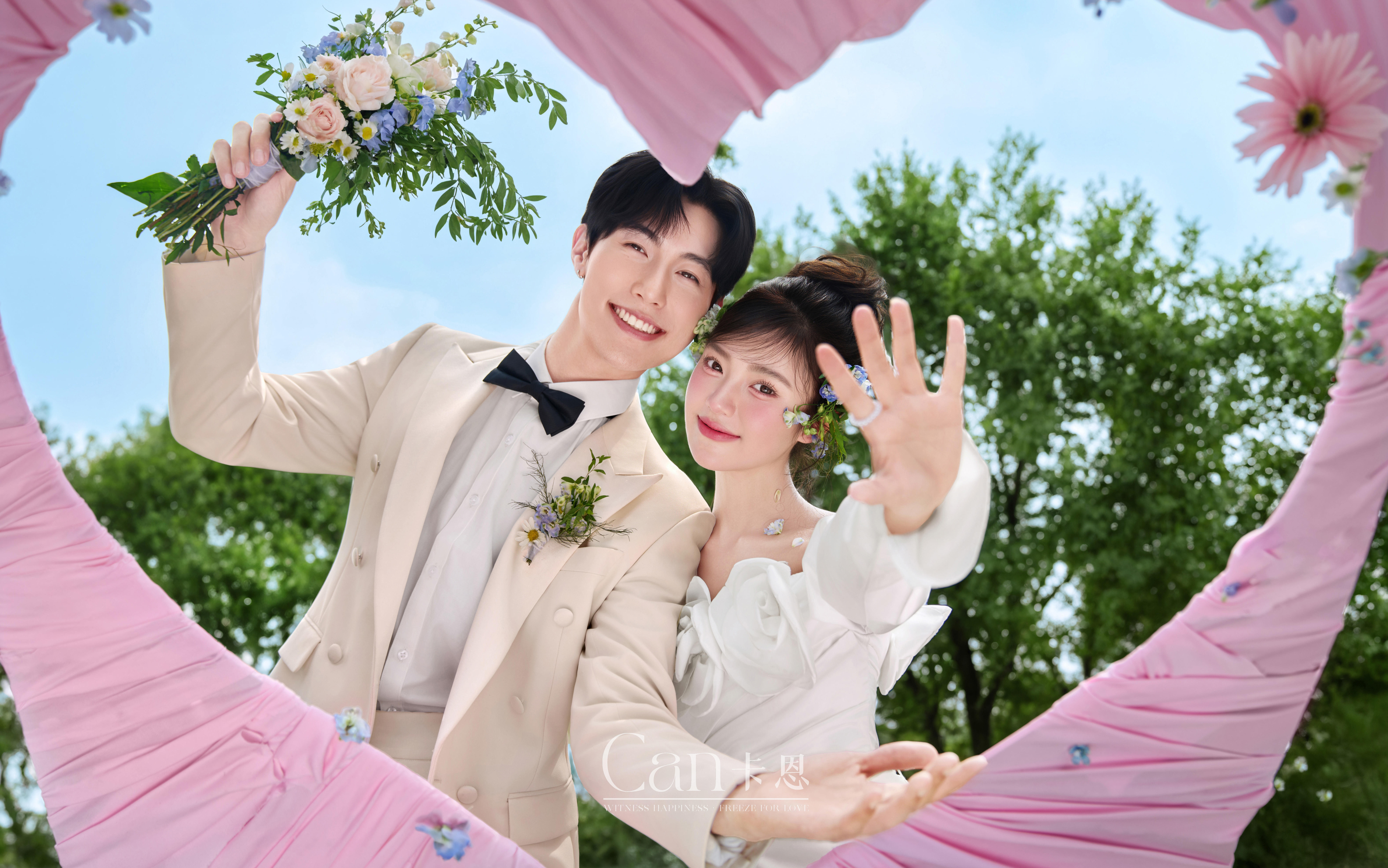 KAEN原创— 26年必拍森系婚纱照 草坪婚纱照