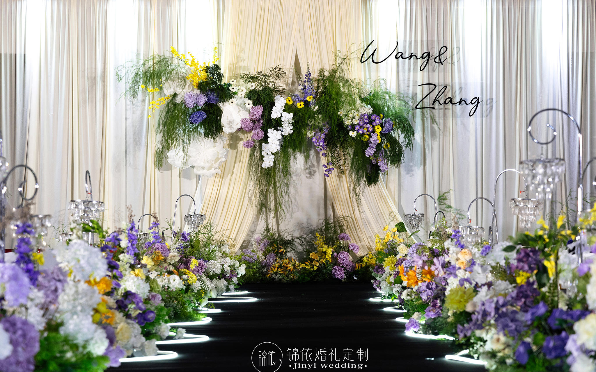 【锦依婚礼】香槟色布幔韩式婚礼