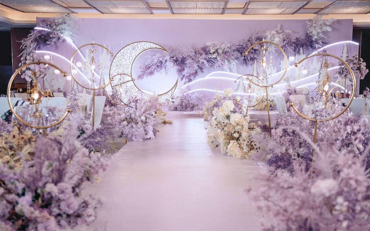 【梦幻婚庆礼仪】紫色极简轻奢