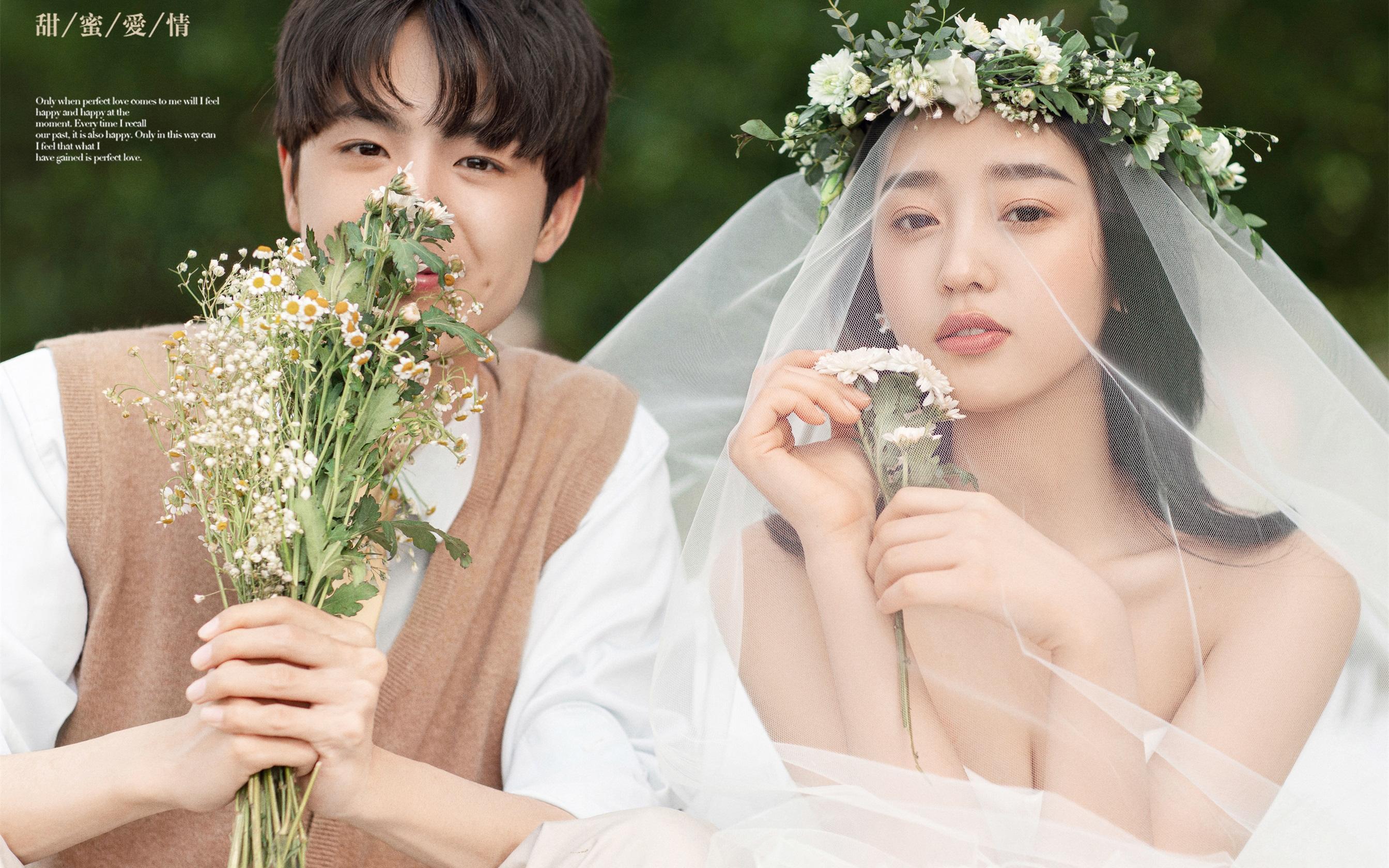 【鹿屿映画】森系草坪婚纱照氛围感太绝啦