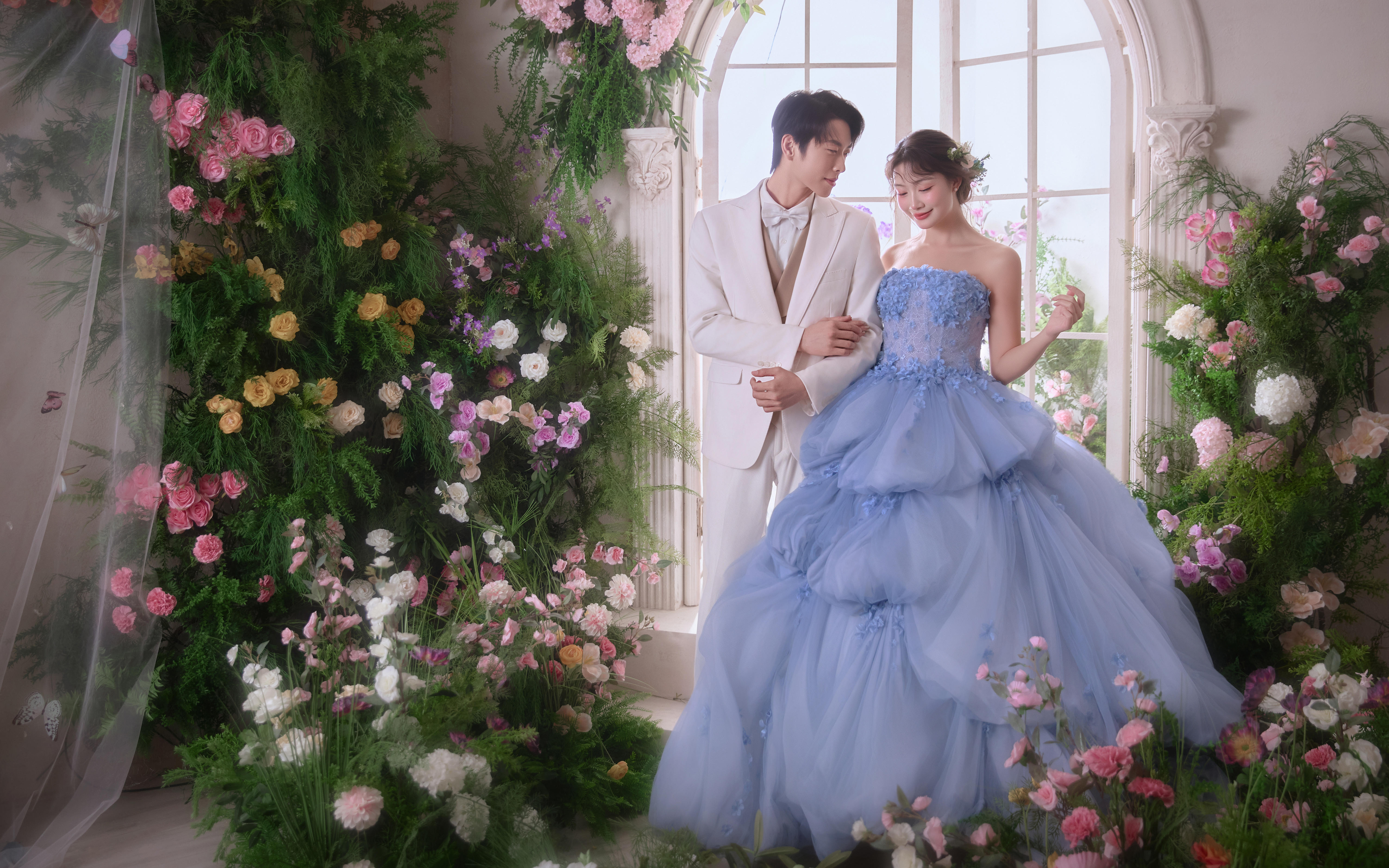 闖入花境奇遇??藍(lán)色花仙子美到心巴上??