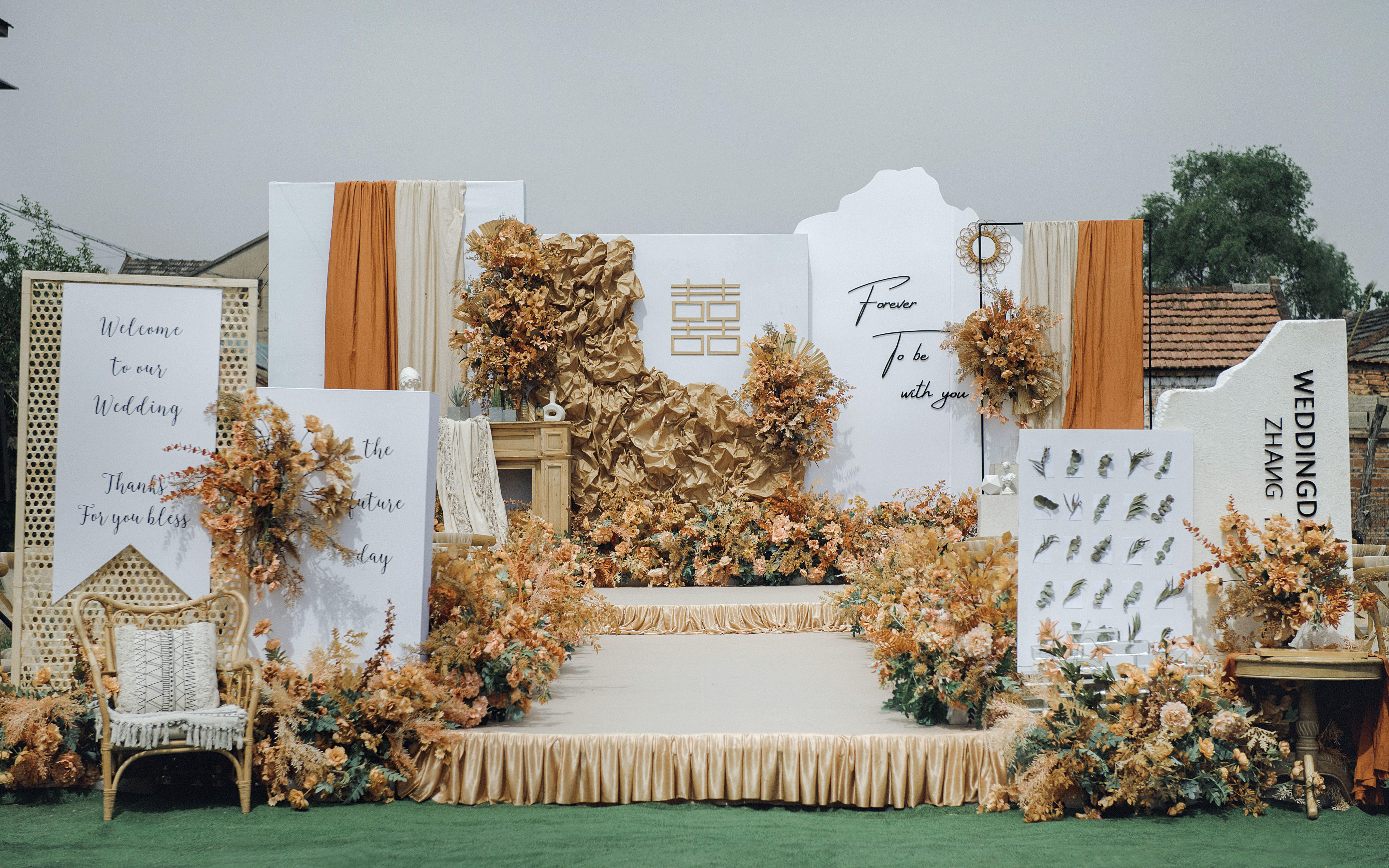 秋冬户外庭院别致婚礼《瑞冬之季》