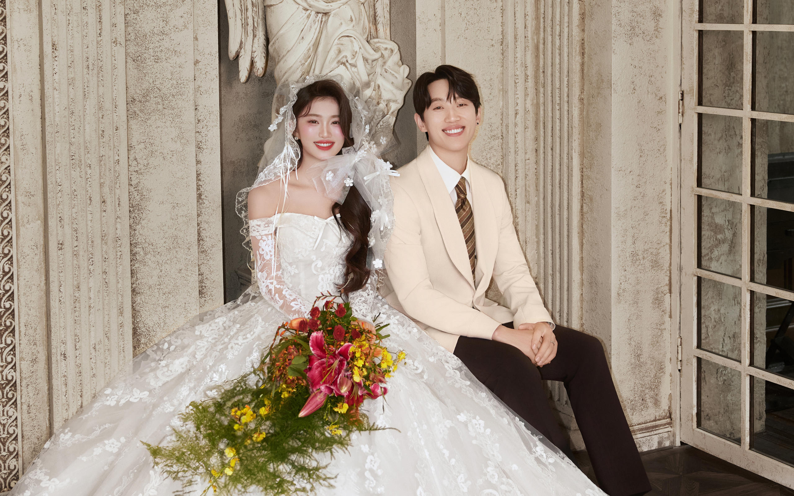 仿佛一眼就会沦陷🍃温柔又治愈的森系婚纱照