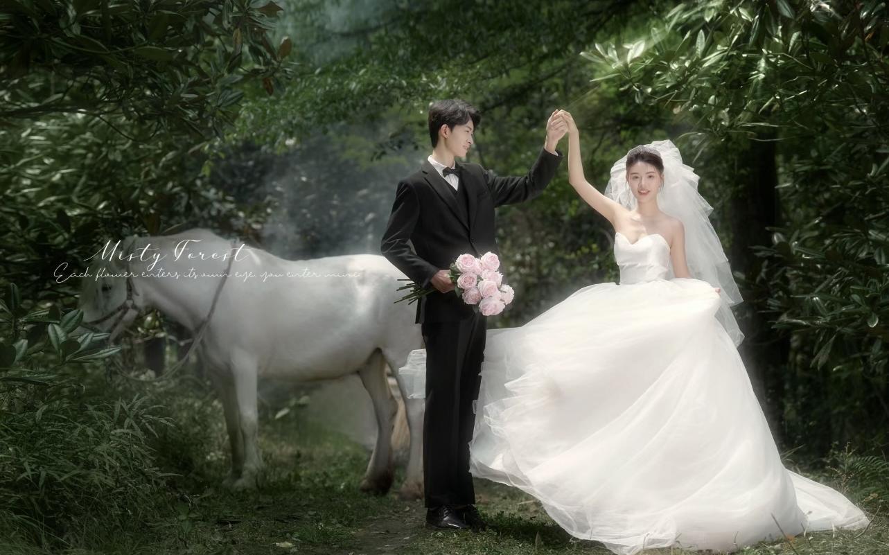 💍爱的影像！森系婚纱照拍成了童话里的公主