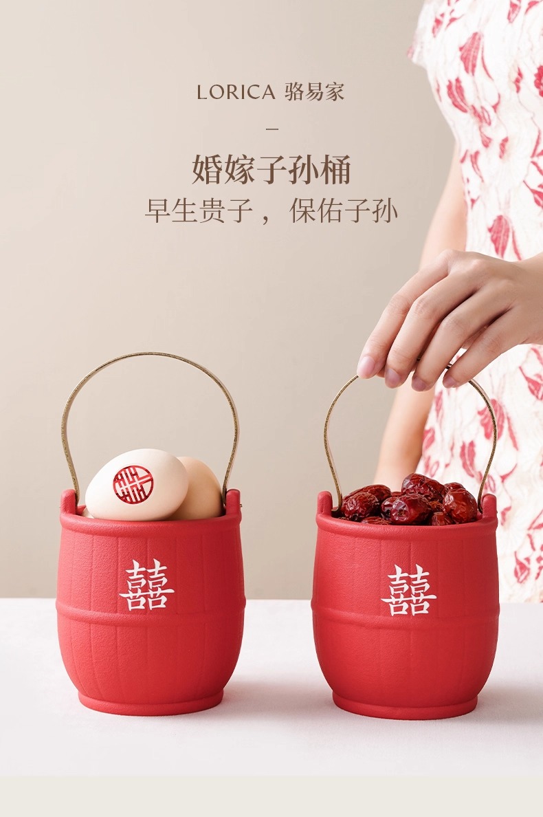 「陶瓷子孙桶」女方结婚陪嫁嫁妆礼品