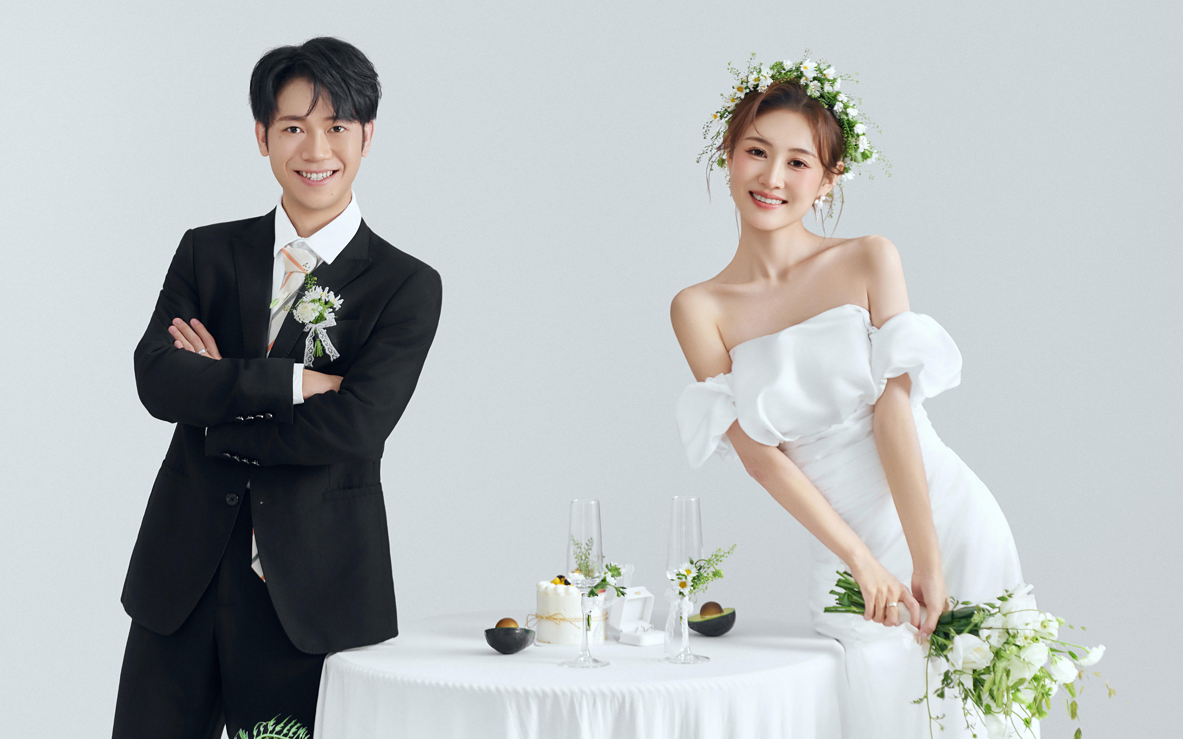 極簡韓式小清新婚照