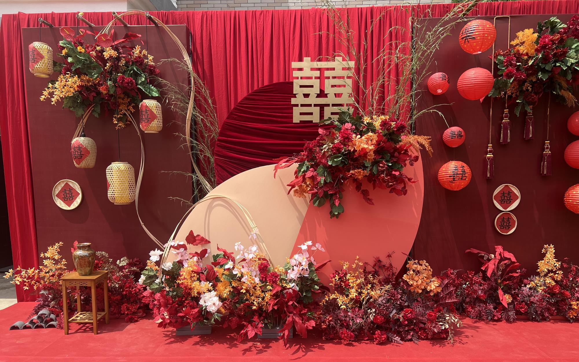 新中式庭院婚礼布置