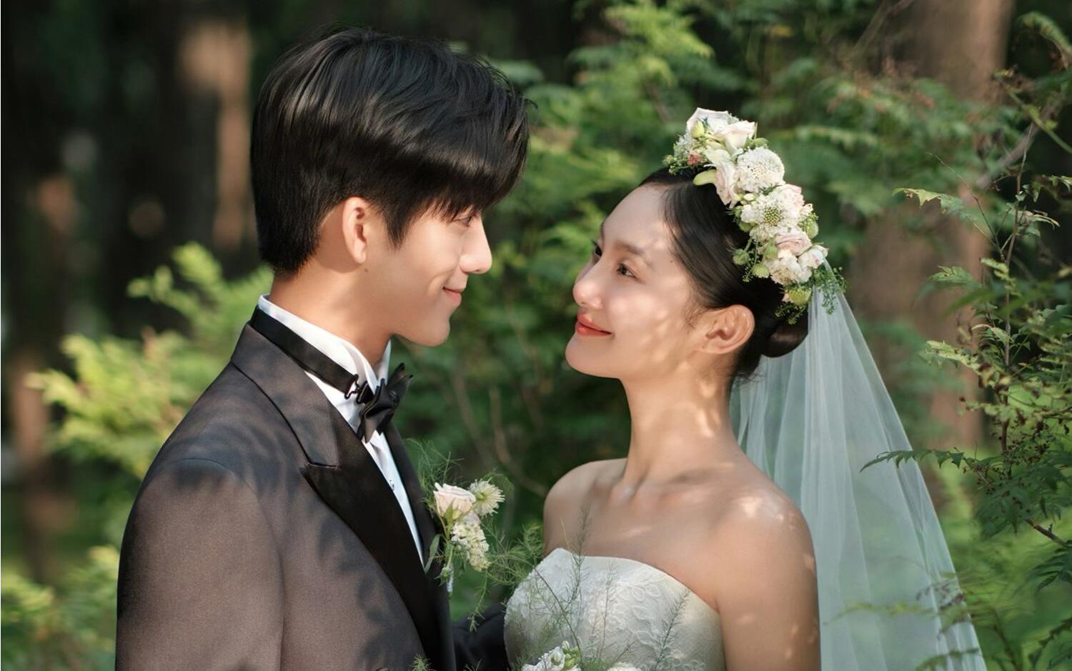 拍到了少女感的森系婚纱照🎊太爱了