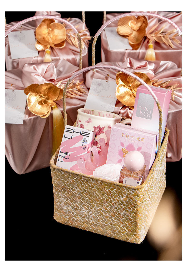 結(jié)婚禮盒 高檔實用 禮物手提籃 田園系列伴手禮