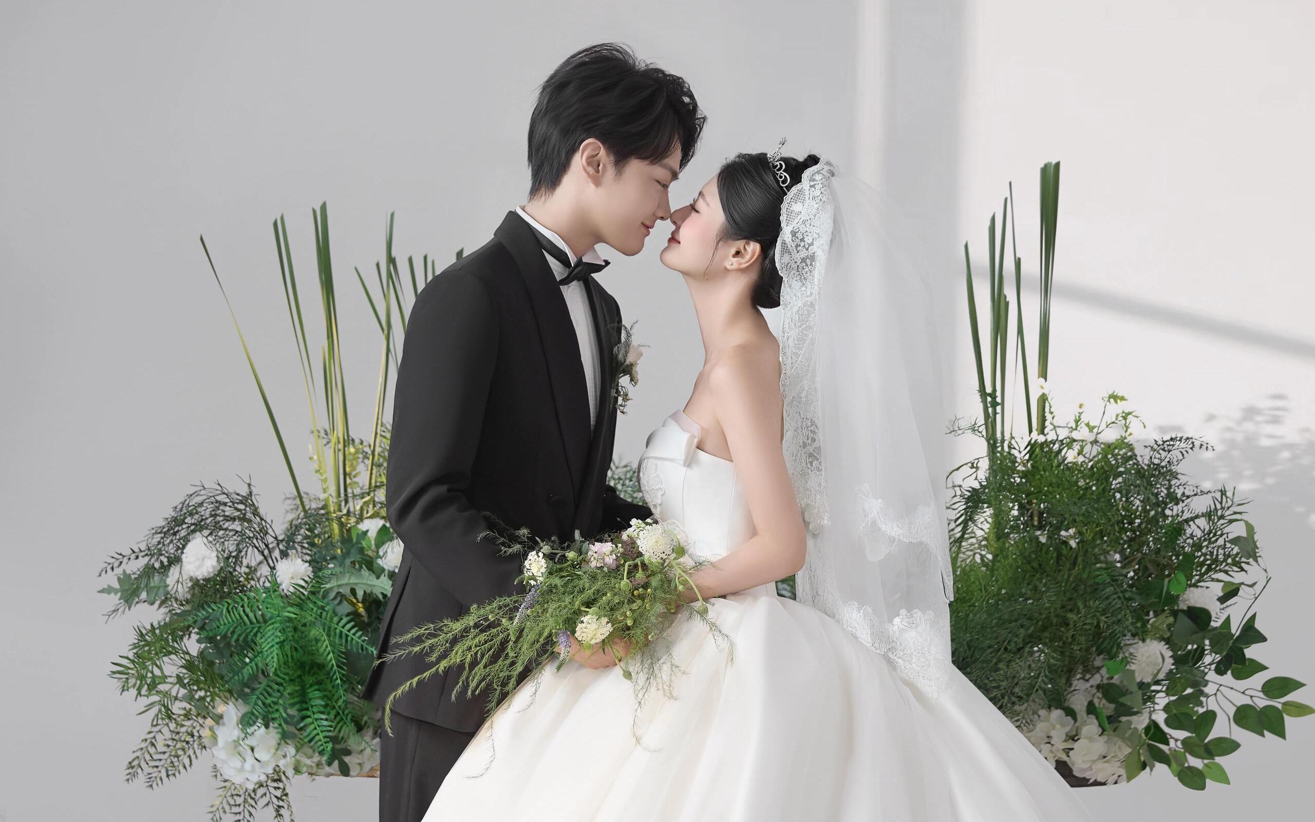 室内光影风婚纱照