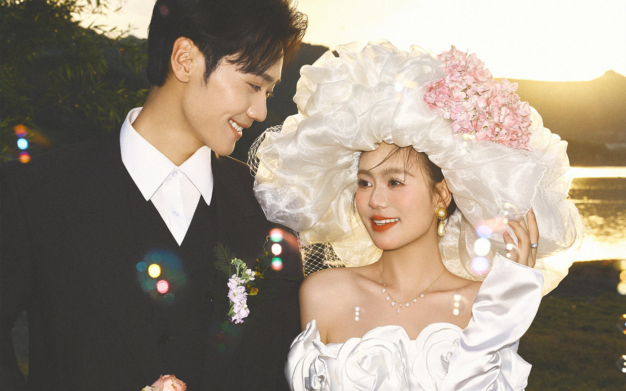 把日落湖光穿身上🌅｜法式胶片感美哭我😭💖