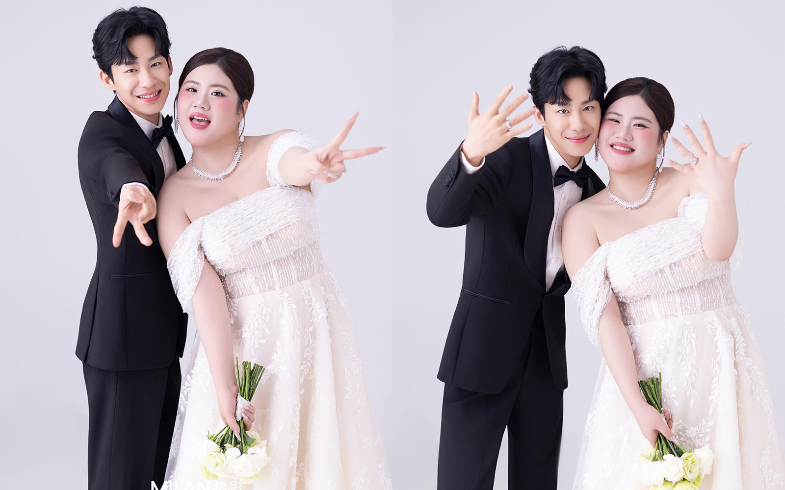 【大码胖MM婚纱照】谁拍谁美