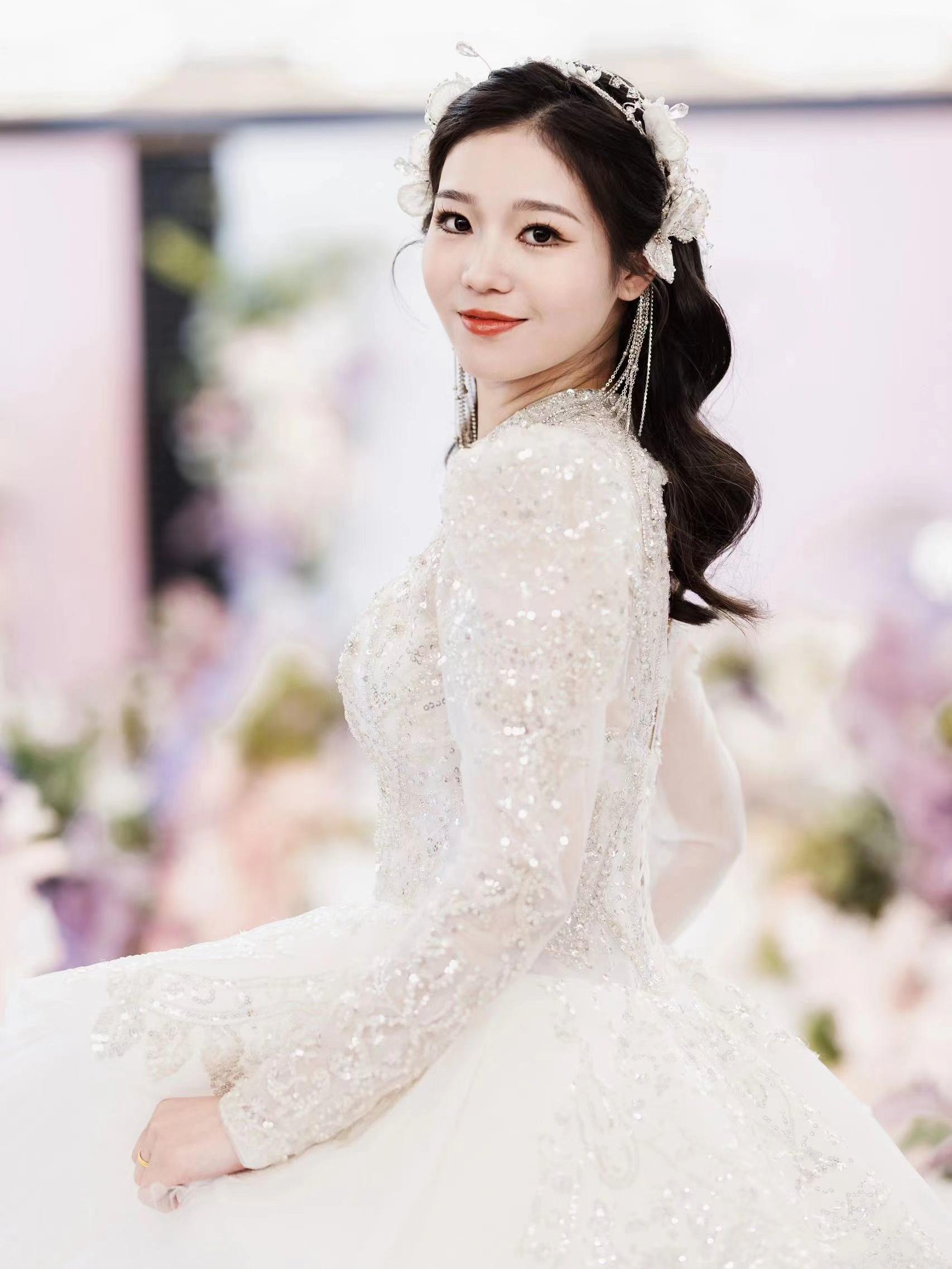资深跟妆师甜美新娘跟妆3妆3造