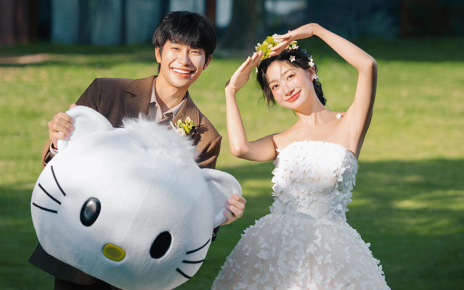 在长沙拍了可爱到爆的Hellokitty婚纱照